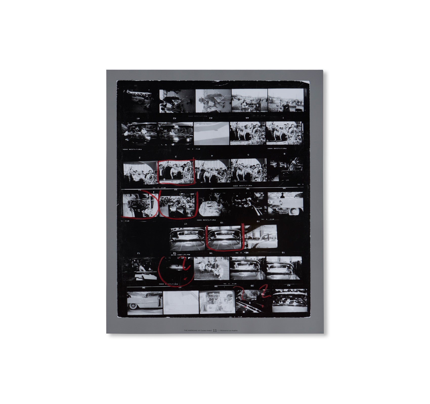 THE AMERICANS, 81 CONTACT SHEETS (FOLDING BOARD BOX) by Robert Frank