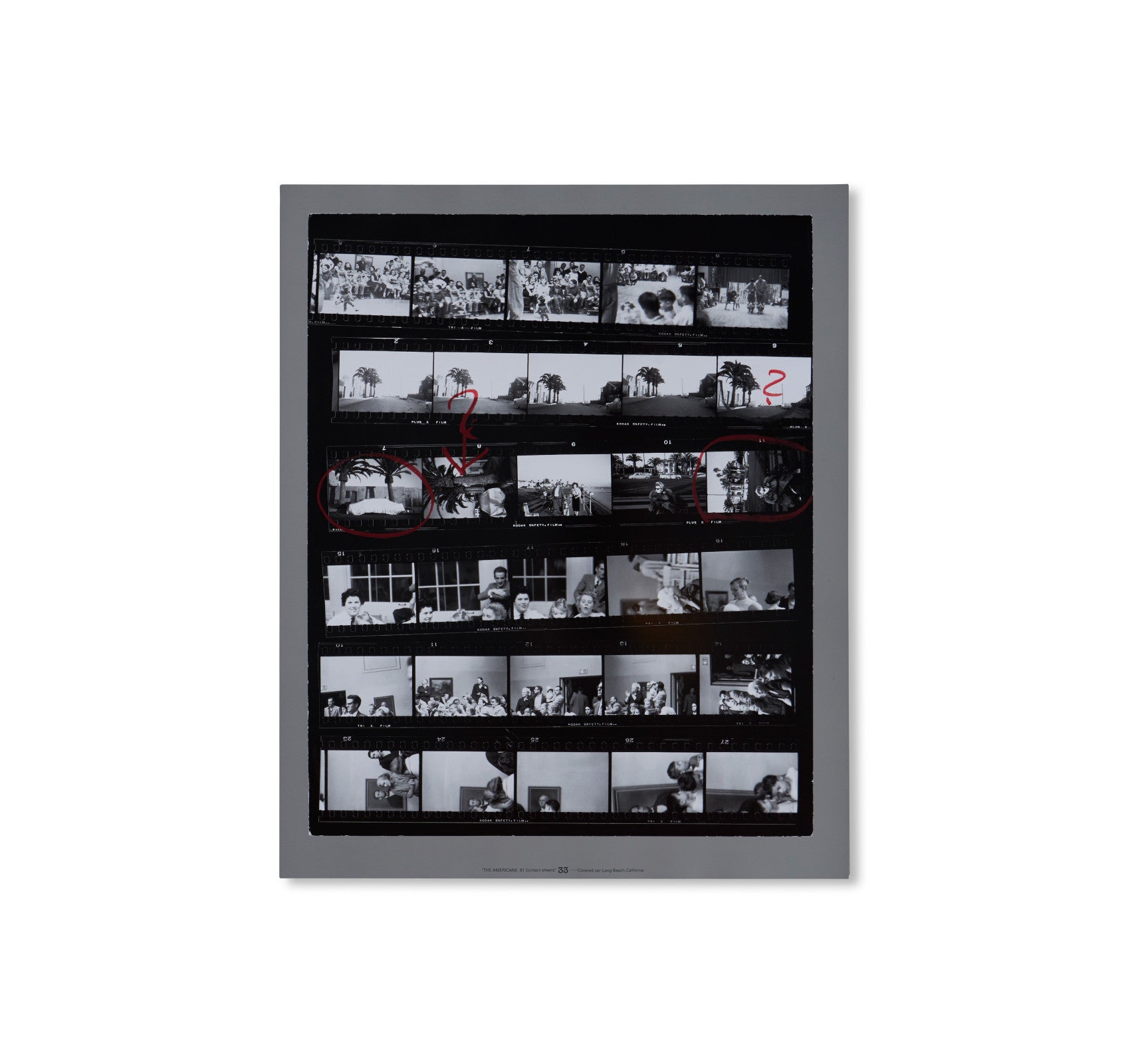 THE AMERICANS, 81 CONTACT SHEETS (FOLDING BOARD BOX) by Robert Frank