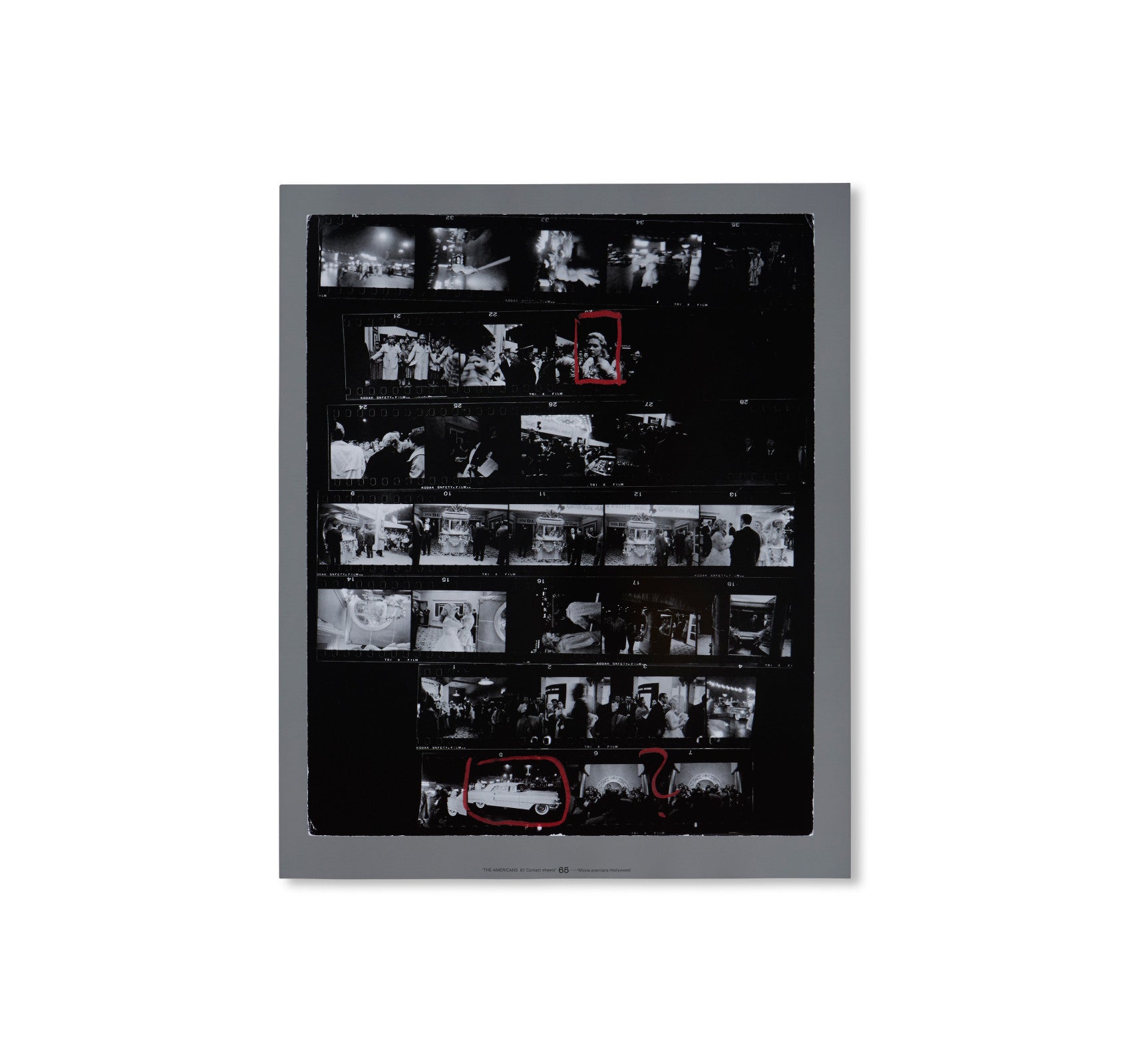 THE AMERICANS, 81 CONTACT SHEETS (PAULOWNIA WOOD BOX) by Robert Frank