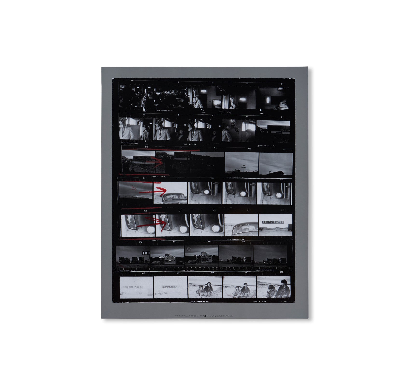 THE AMERICANS, 81 CONTACT SHEETS (FOLDING BOARD BOX) by Robert Frank