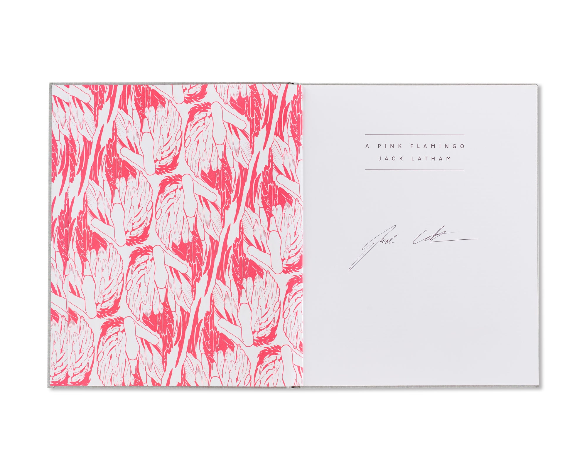 A PINK FLAMINGO by Jack Latham [SIGNED]