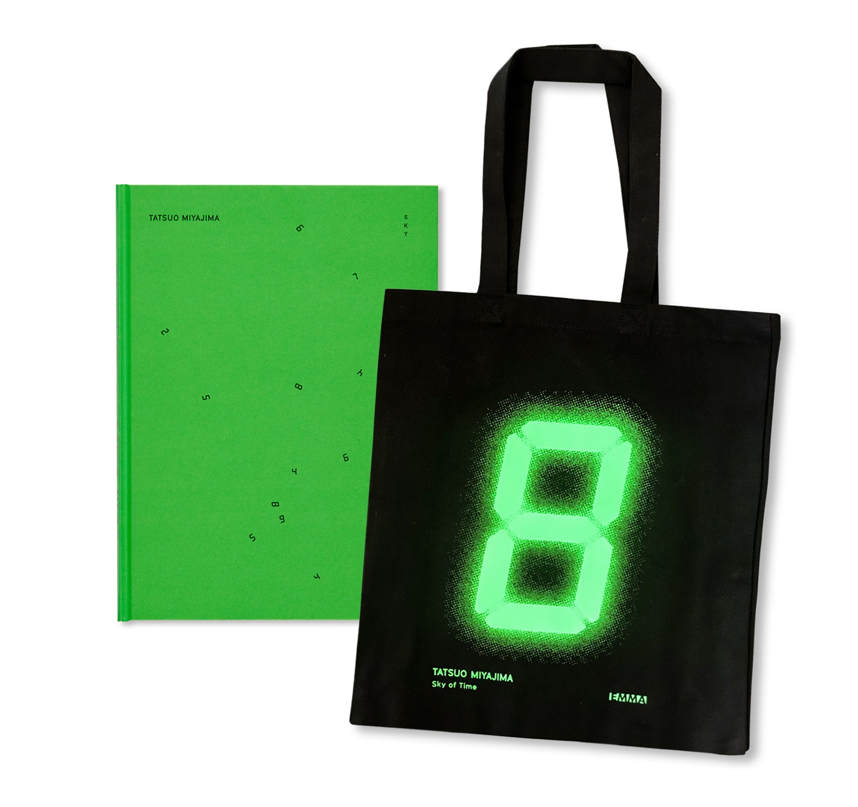 SKY OF TIME by Tatsuo Miyajima with TOTE BAG