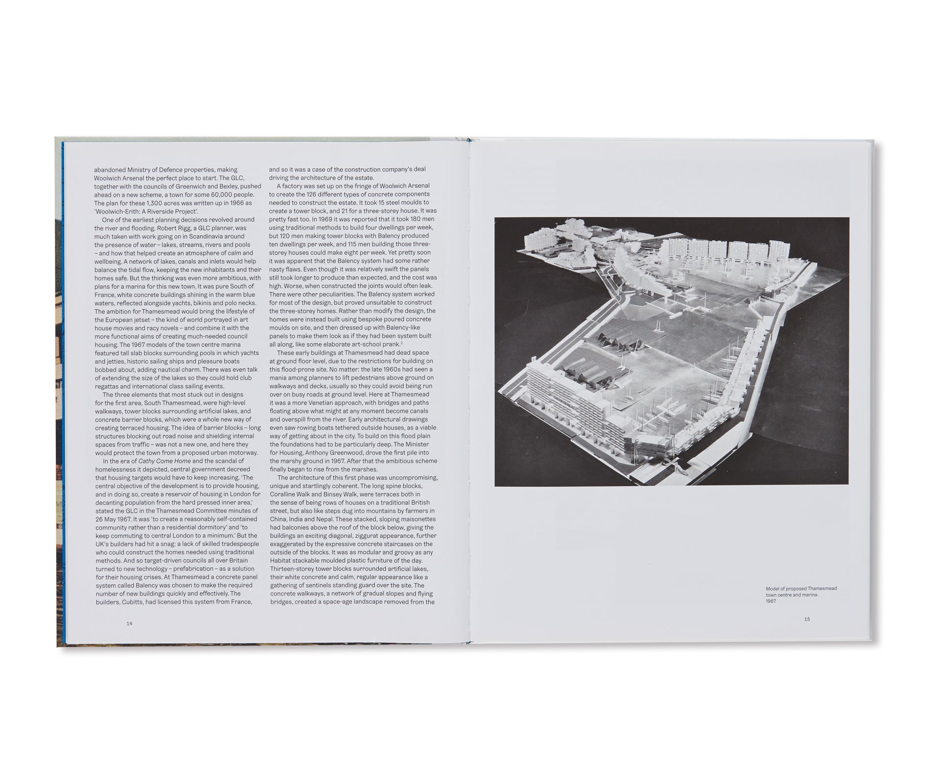 THE TOWN OF TOMORROW 50 YEARS OF THAMESMEAD by Peter Chadwick, Ben Weaver, Tara Darby, John Grindrod