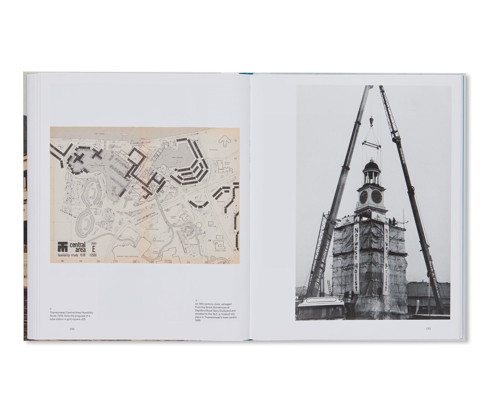 THE TOWN OF TOMORROW 50 YEARS OF THAMESMEAD by Peter Chadwick, Ben Weaver, Tara Darby, John Grindrod