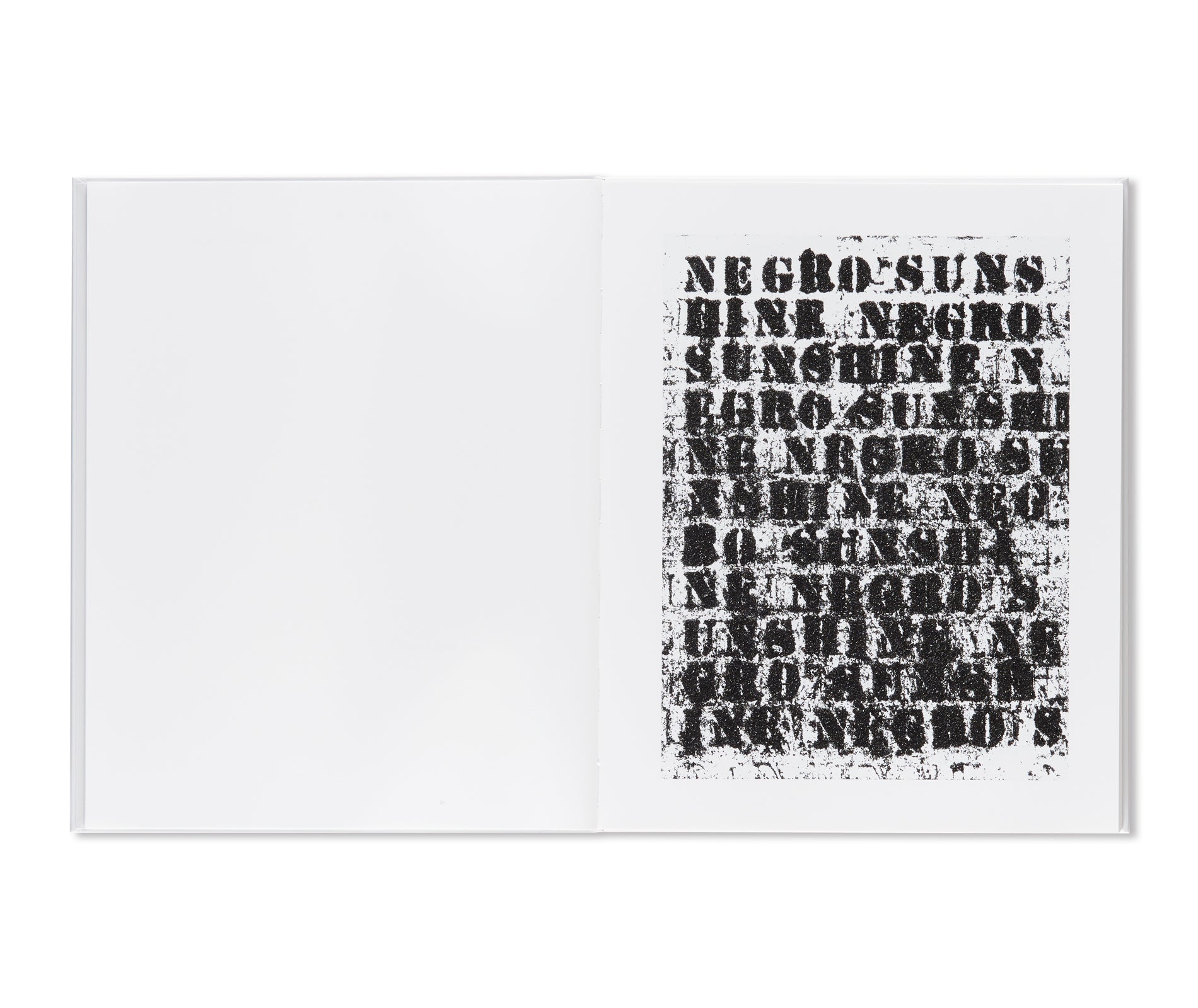 黒人の太陽 / NEGRO SUNSHINE by Glenn Ligon