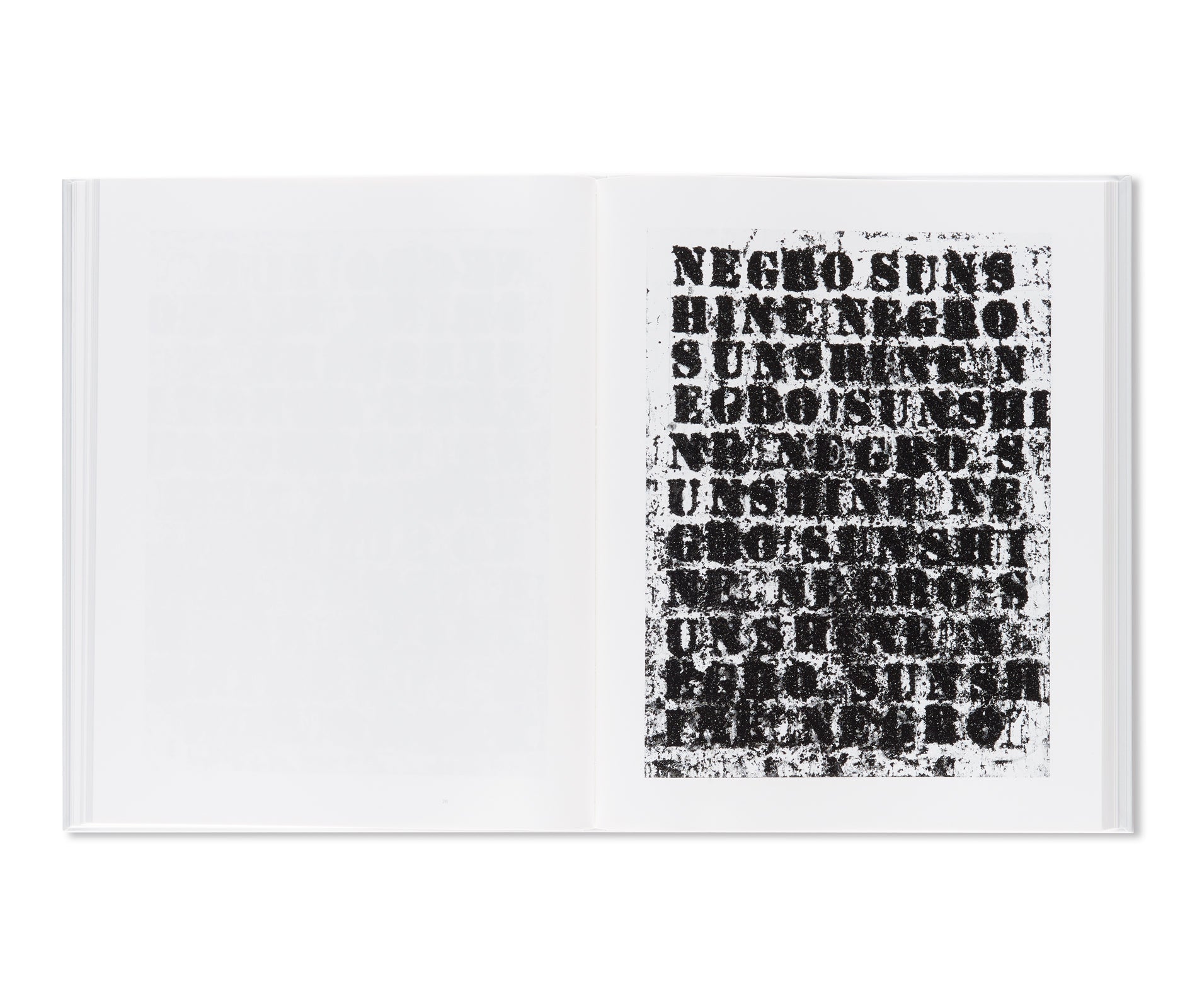 黒人の太陽 / NEGRO SUNSHINE by Glenn Ligon