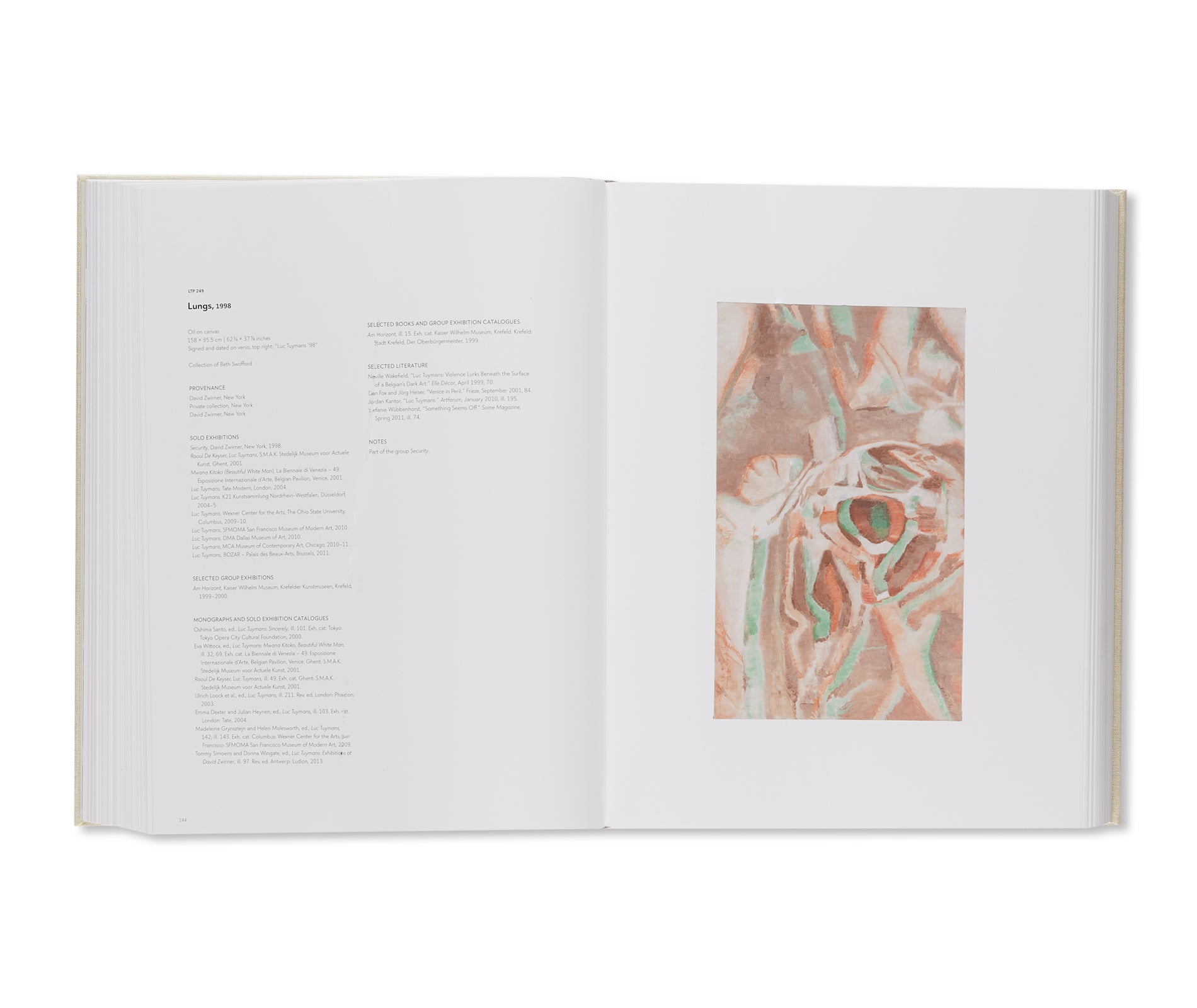 LUC TUYMANS: CATALOGUE RAISONNÉ OF PAINTINGS VOLUME 2, 1995–2006 by Luc Tuymans