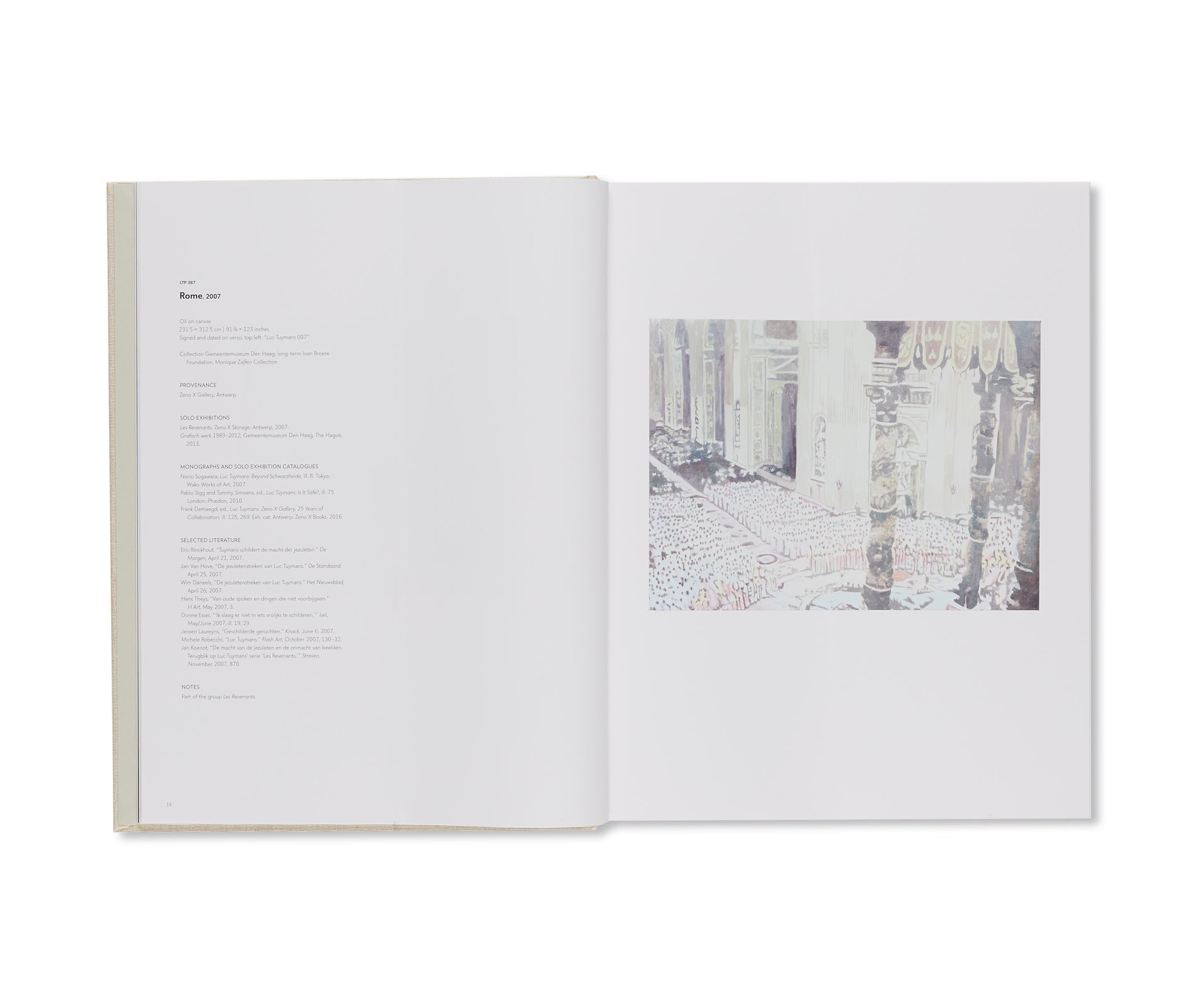 LUC TUYMANS: CATALOGUE RAISONNÉ OF PAINTINGS VOLUME 3, 2007–2018 by Luc Tuymans