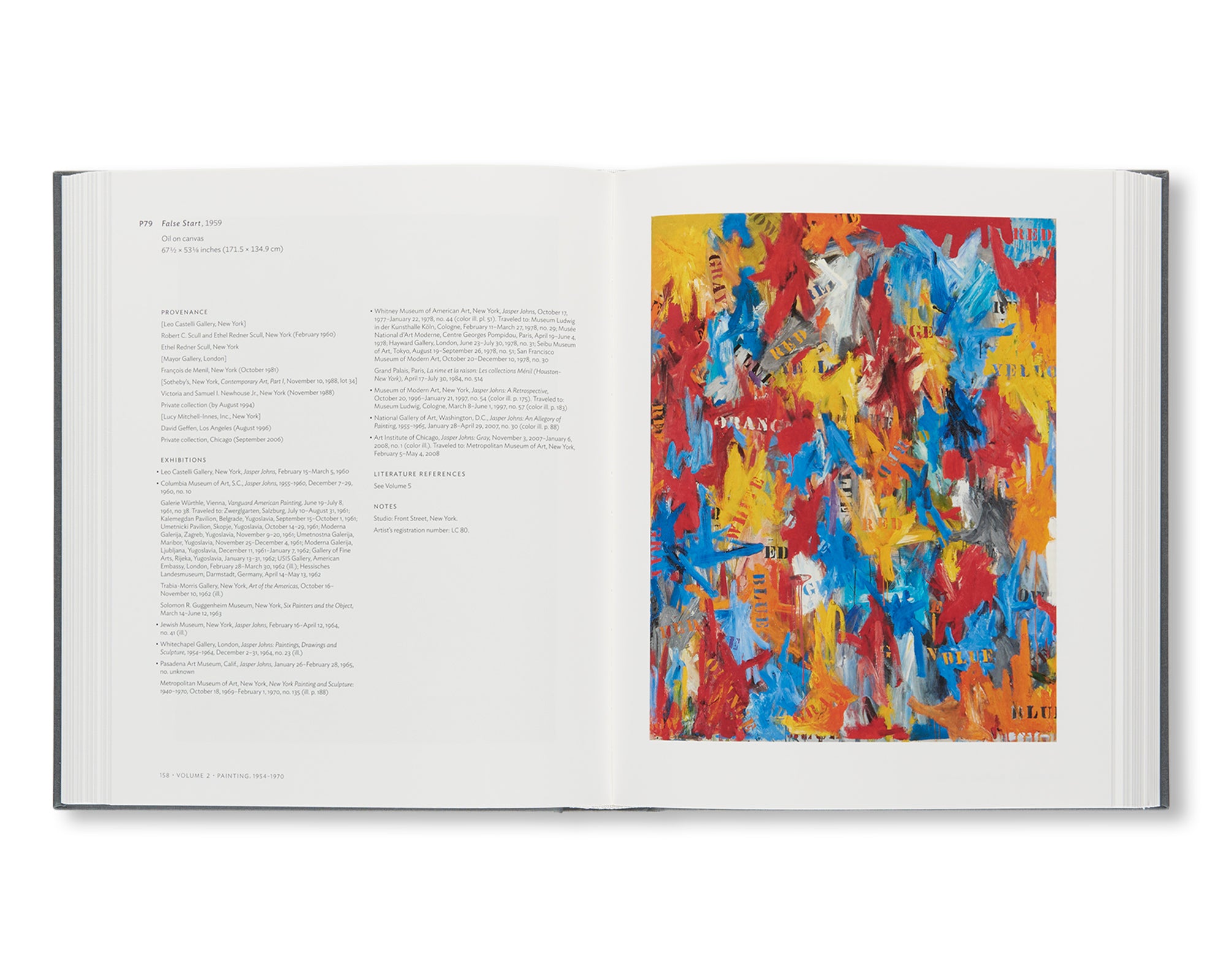 JASPER JOHNS: CATALOGUE RAISONNÉ OF PAINTING AND SCULPTURE by Roberta Bernstein