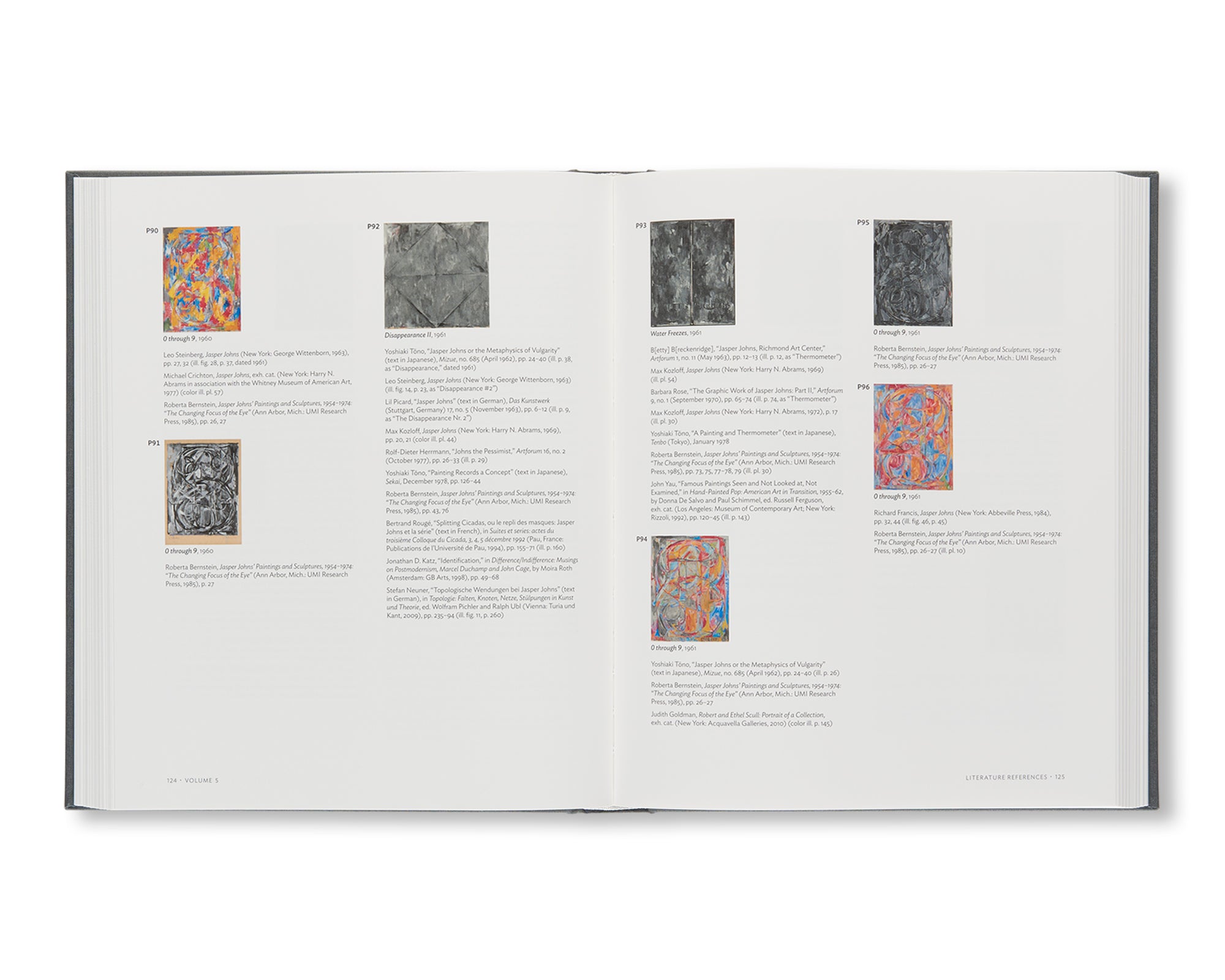 JASPER JOHNS: CATALOGUE RAISONNÉ OF PAINTING AND SCULPTURE by Roberta Bernstein