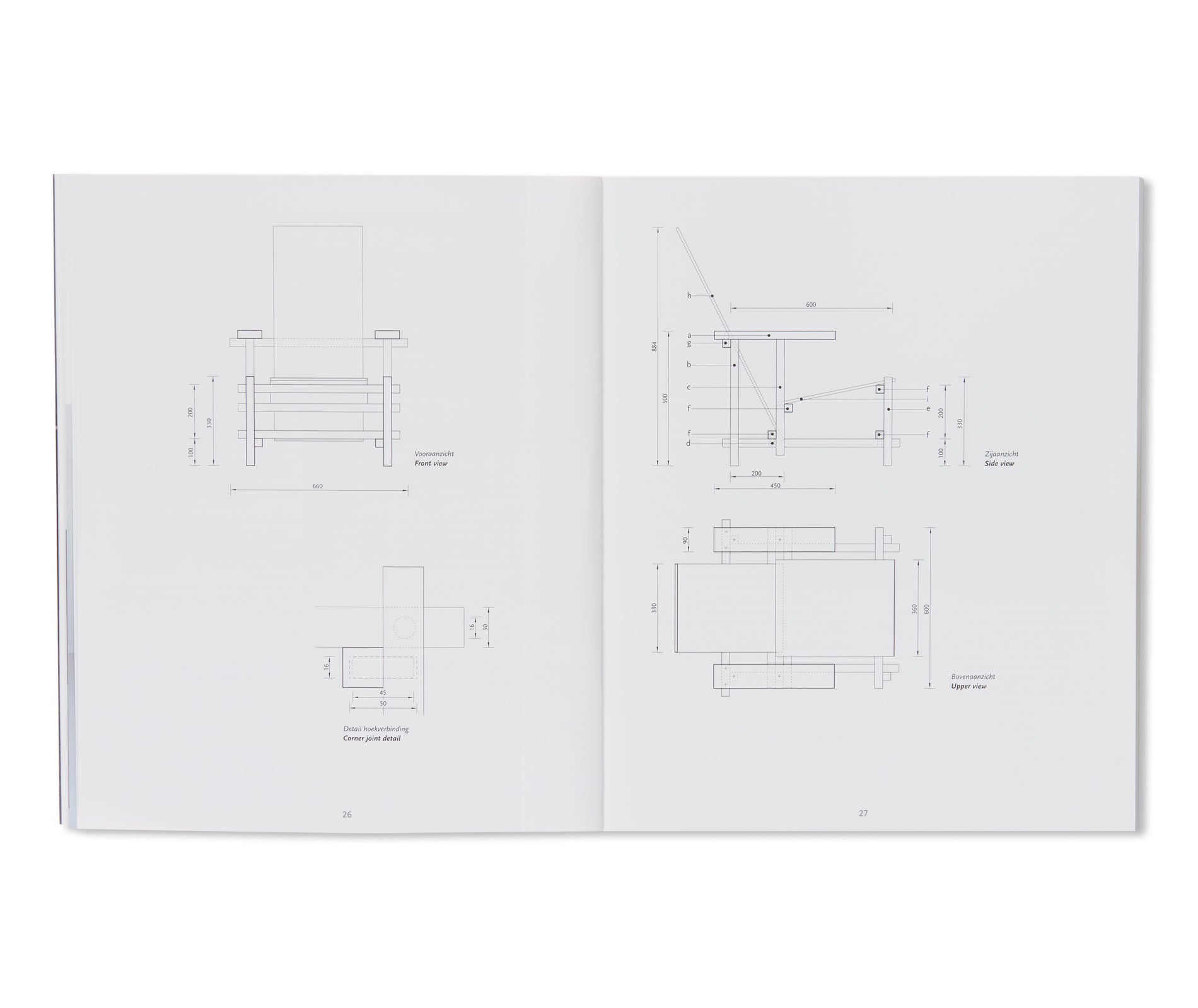 HOW TO CONSTRUCT RIETVELD FURNITURE by Peter Drijver, Johannes Niemeijer