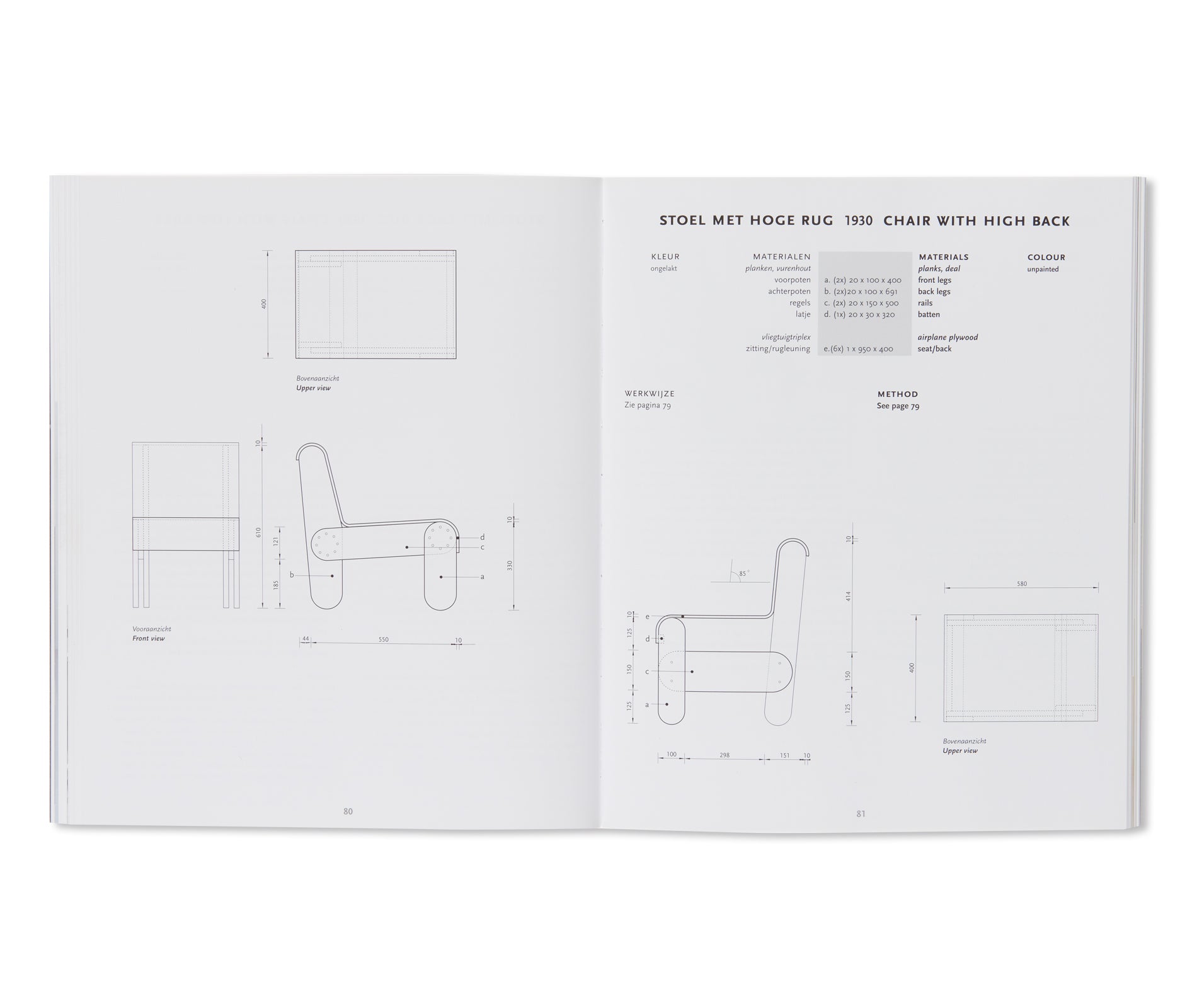 HOW TO CONSTRUCT RIETVELD FURNITURE by Peter Drijver, Johannes Niemeijer