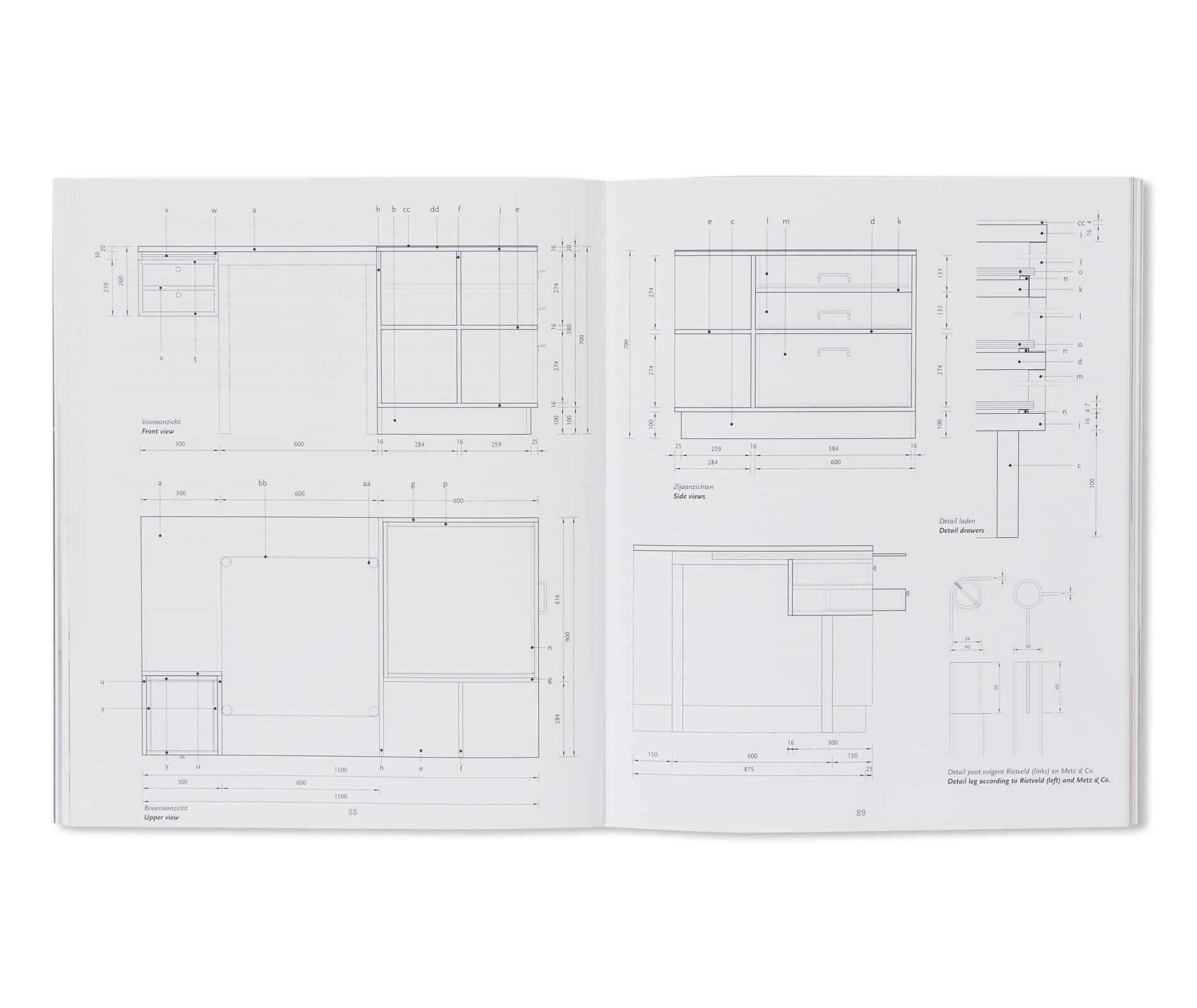 HOW TO CONSTRUCT RIETVELD FURNITURE by Peter Drijver, Johannes Niemeijer