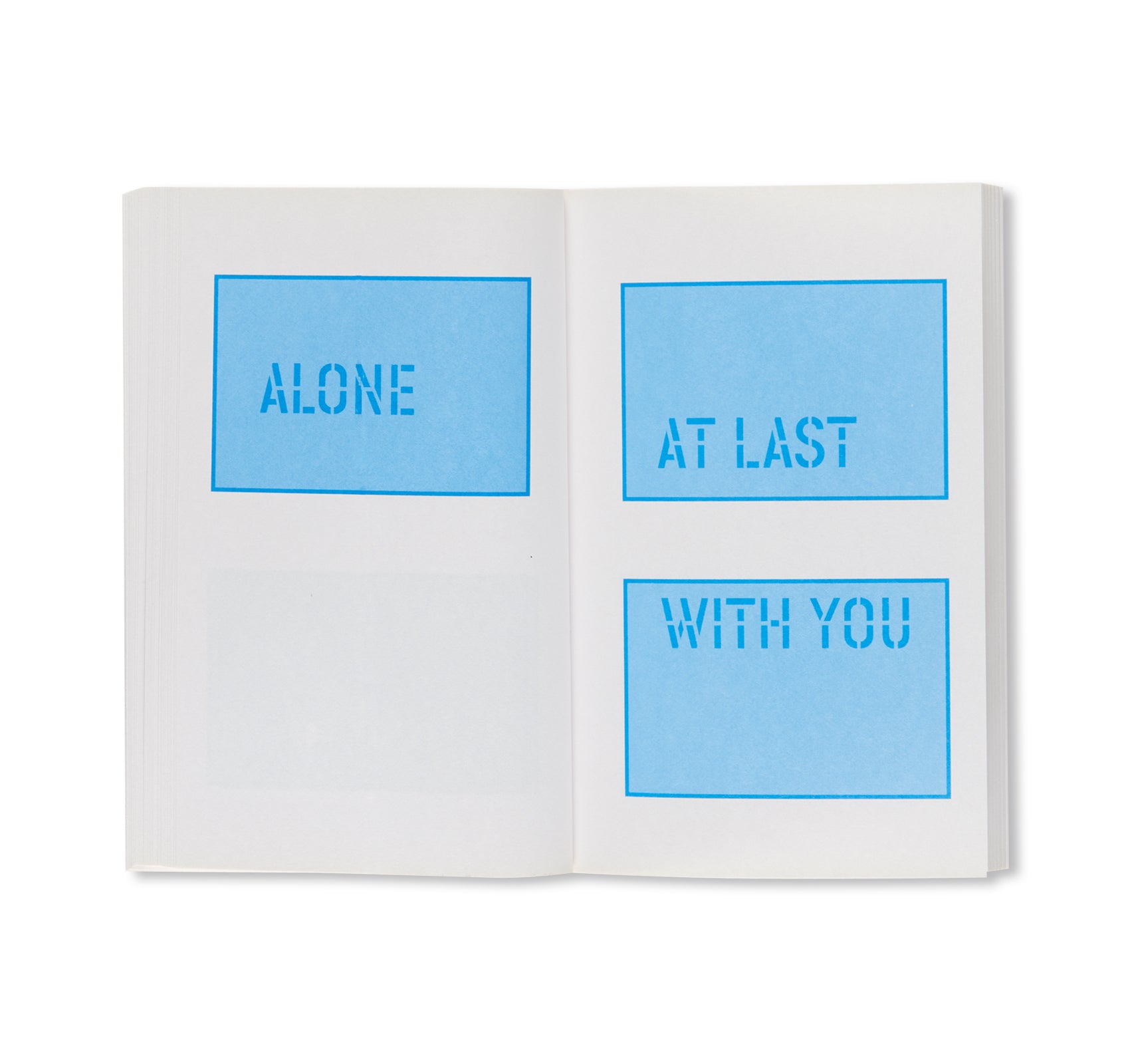 DEEP BLUE SKY / LIGHT BLUE SKY 2 by Lawrence Weiner