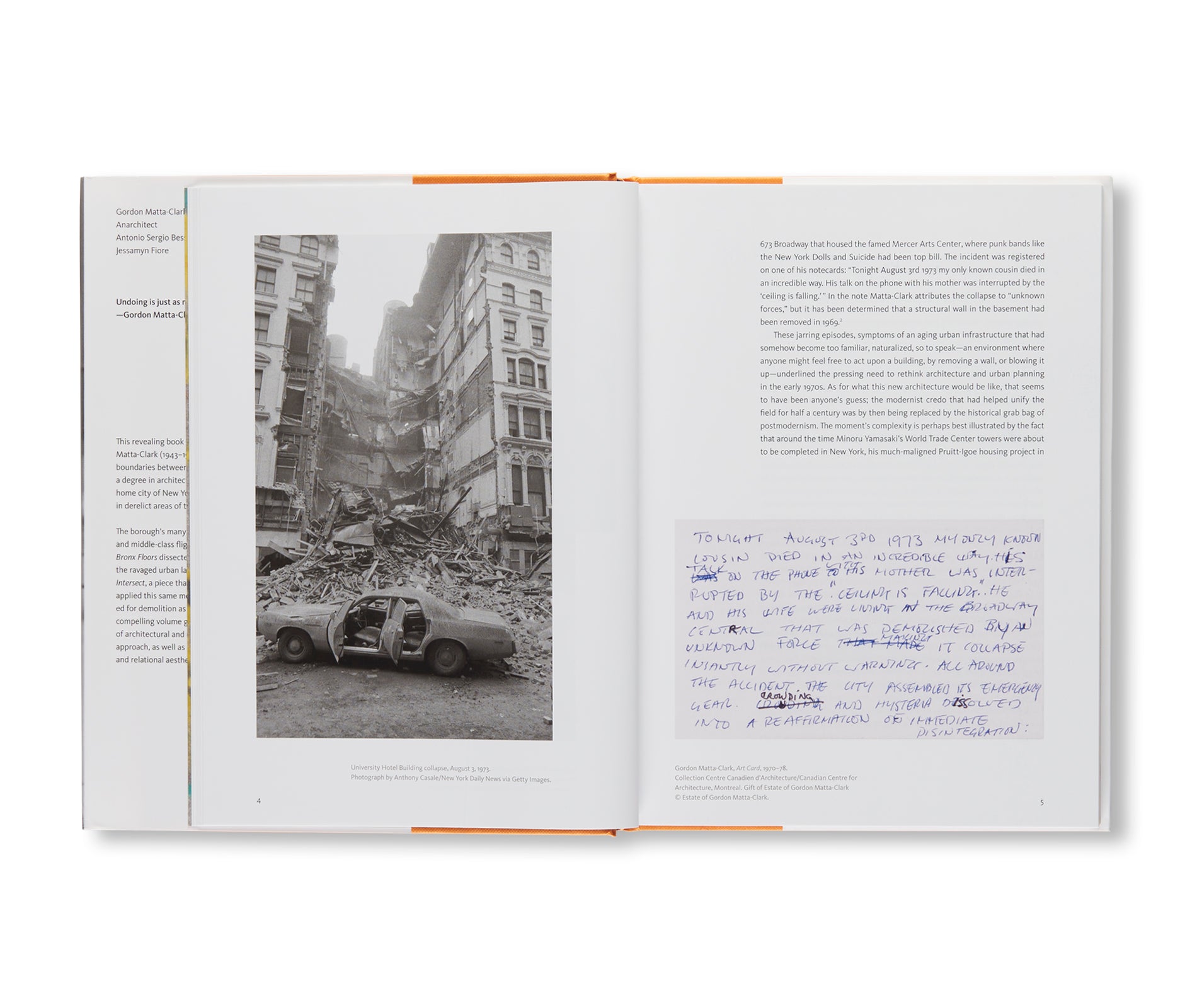 GORDON MATTA-CLARK: ANARCHITECT by Gordon Matta-Clark