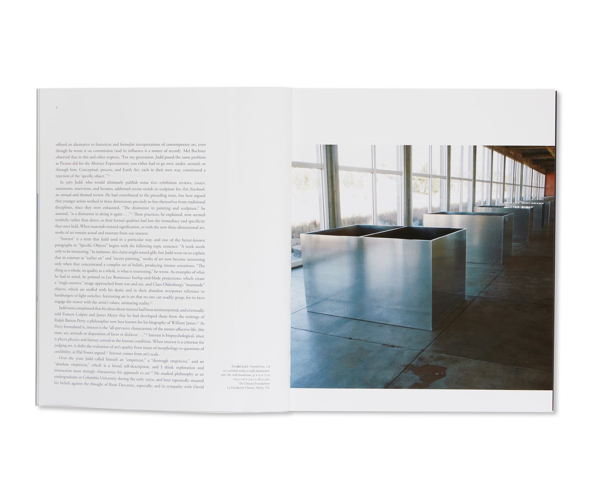 DONALD JUDD by Donald Judd (YALE UNIVERSITY PRESS)