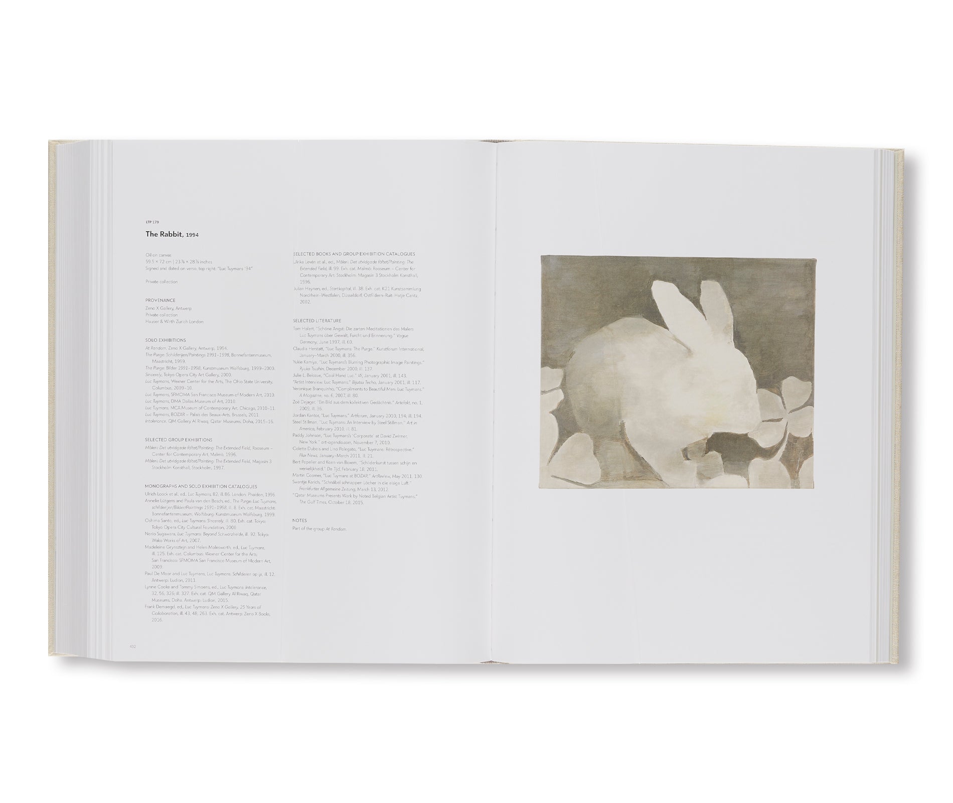 LUC TUYMANS: CATALOGUE RAISONNÉ OF PAINTINGS VOLUME 1, 1972–1994 by Luc Tuymans