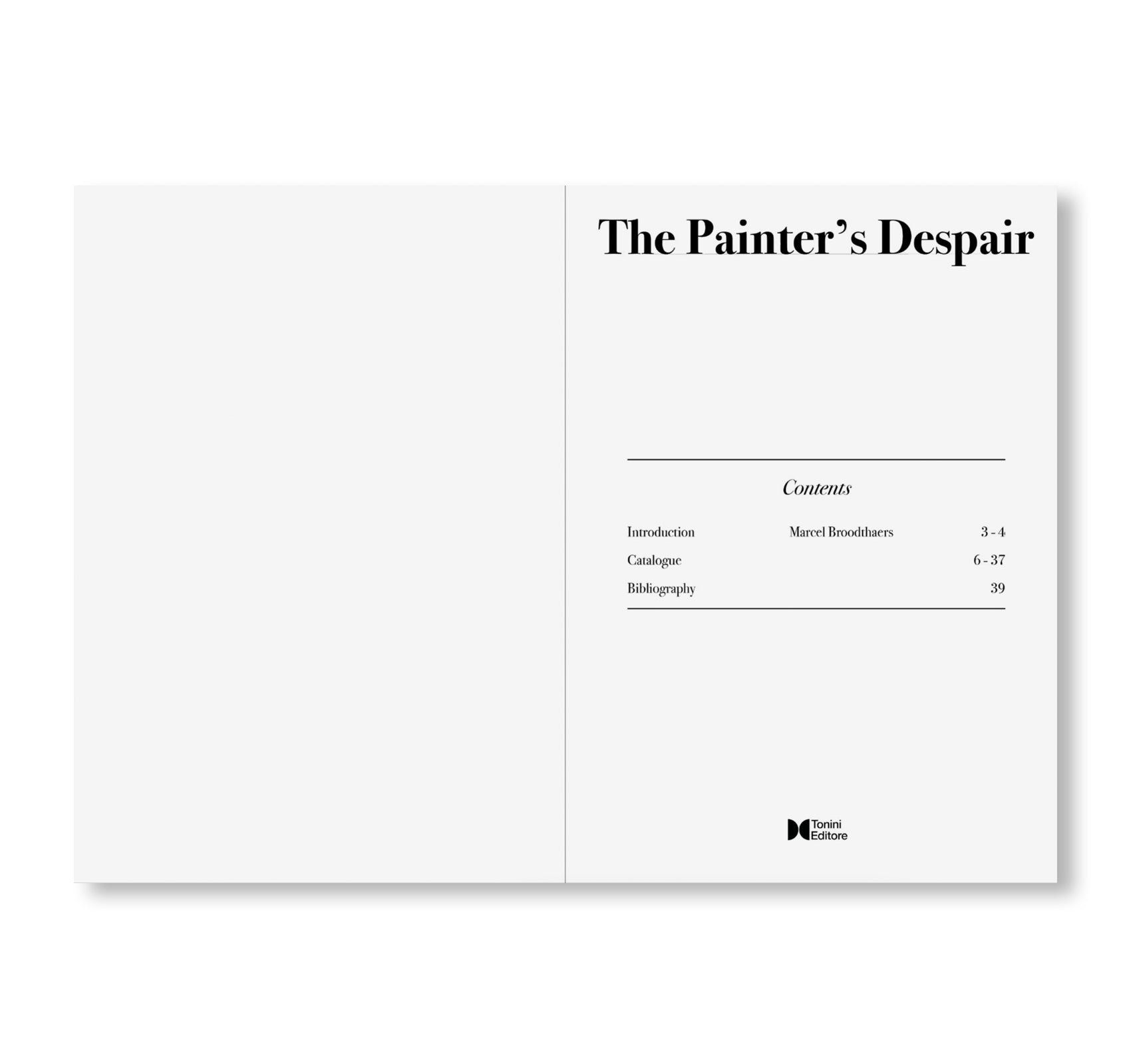 NO EXHIBITION N.0 - THE PAINTER'S DESPAIR