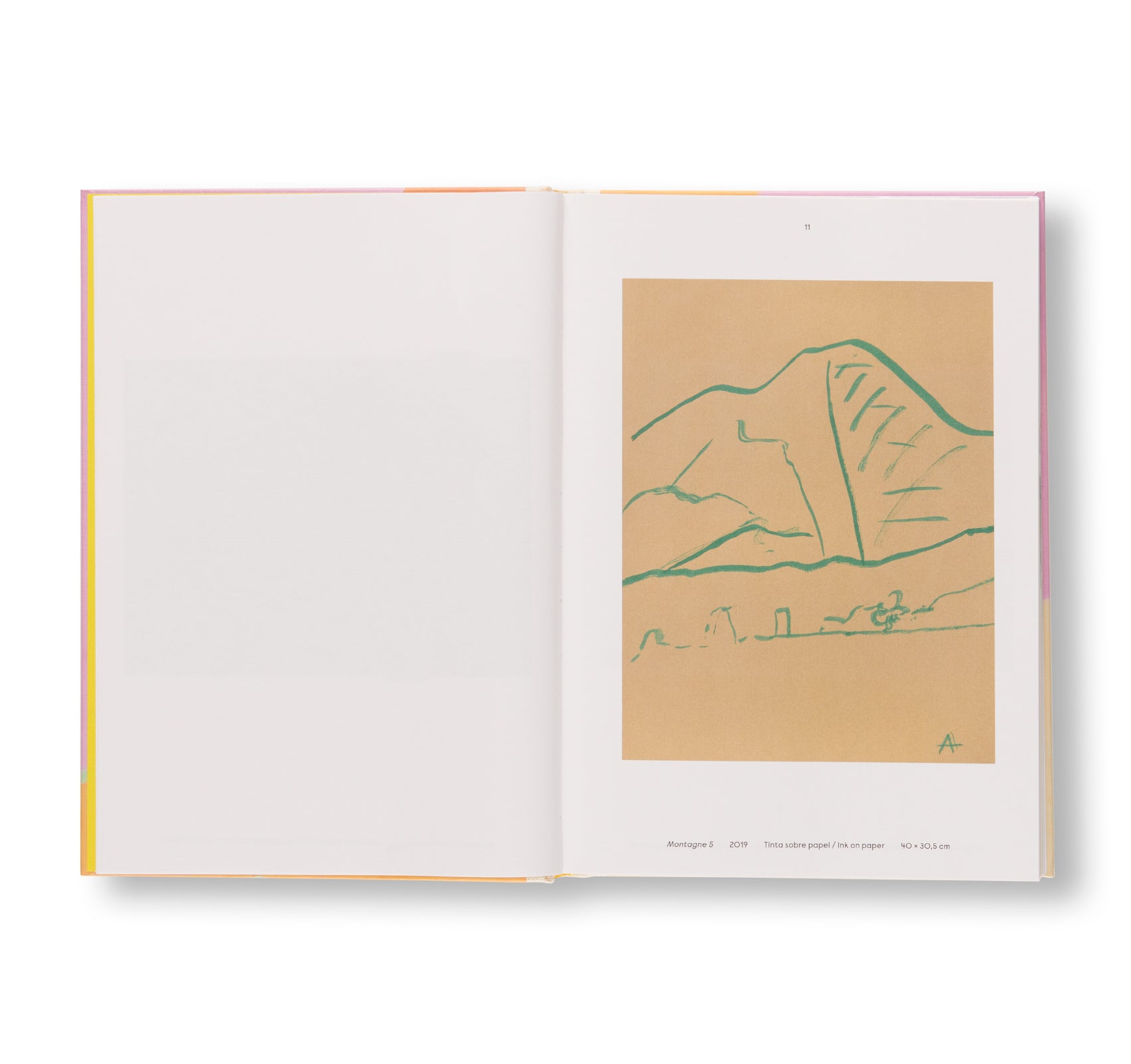 BEHIND THE HORIZON LINE by Etel Adnan