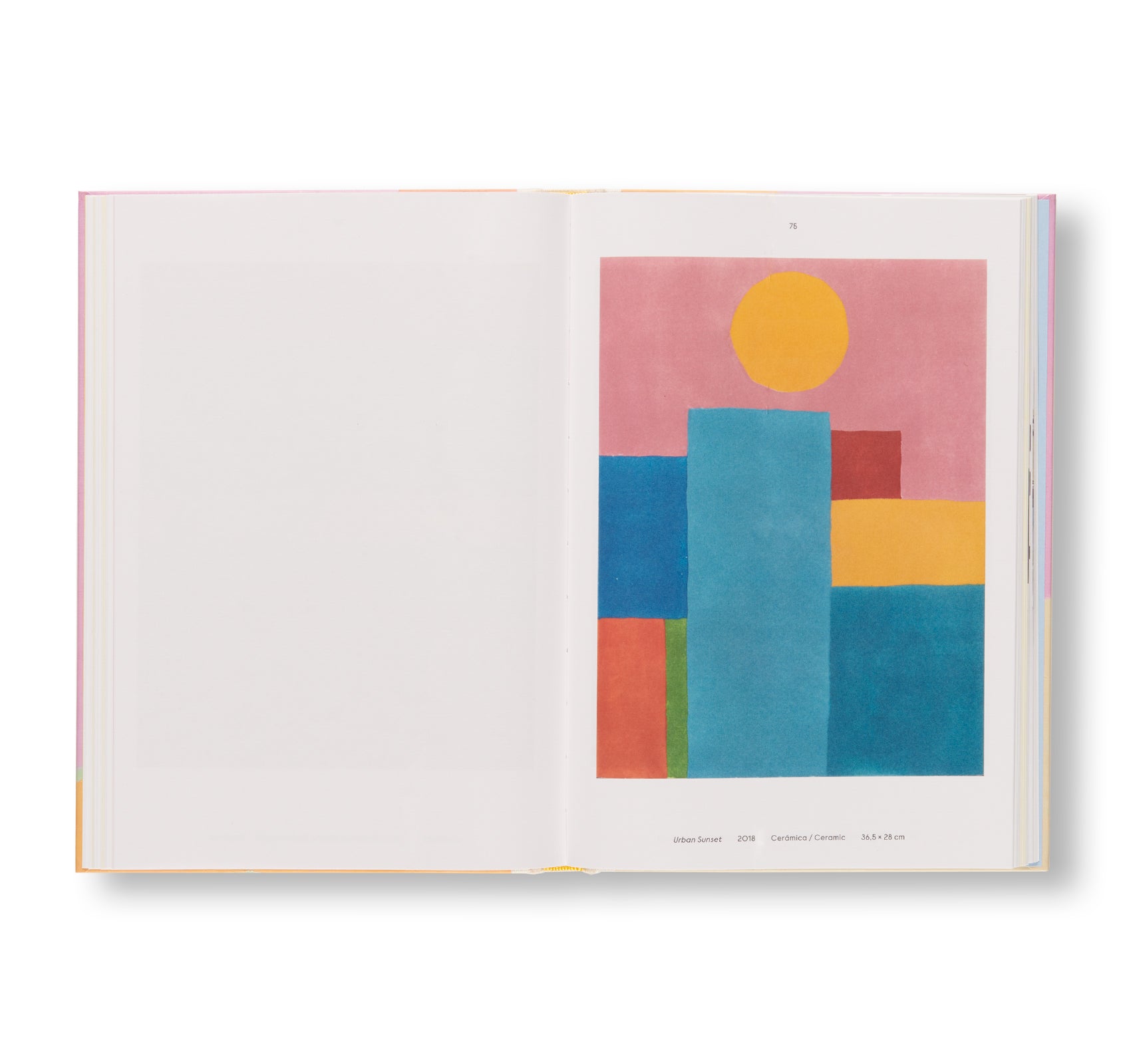 BEHIND THE HORIZON LINE by Etel Adnan