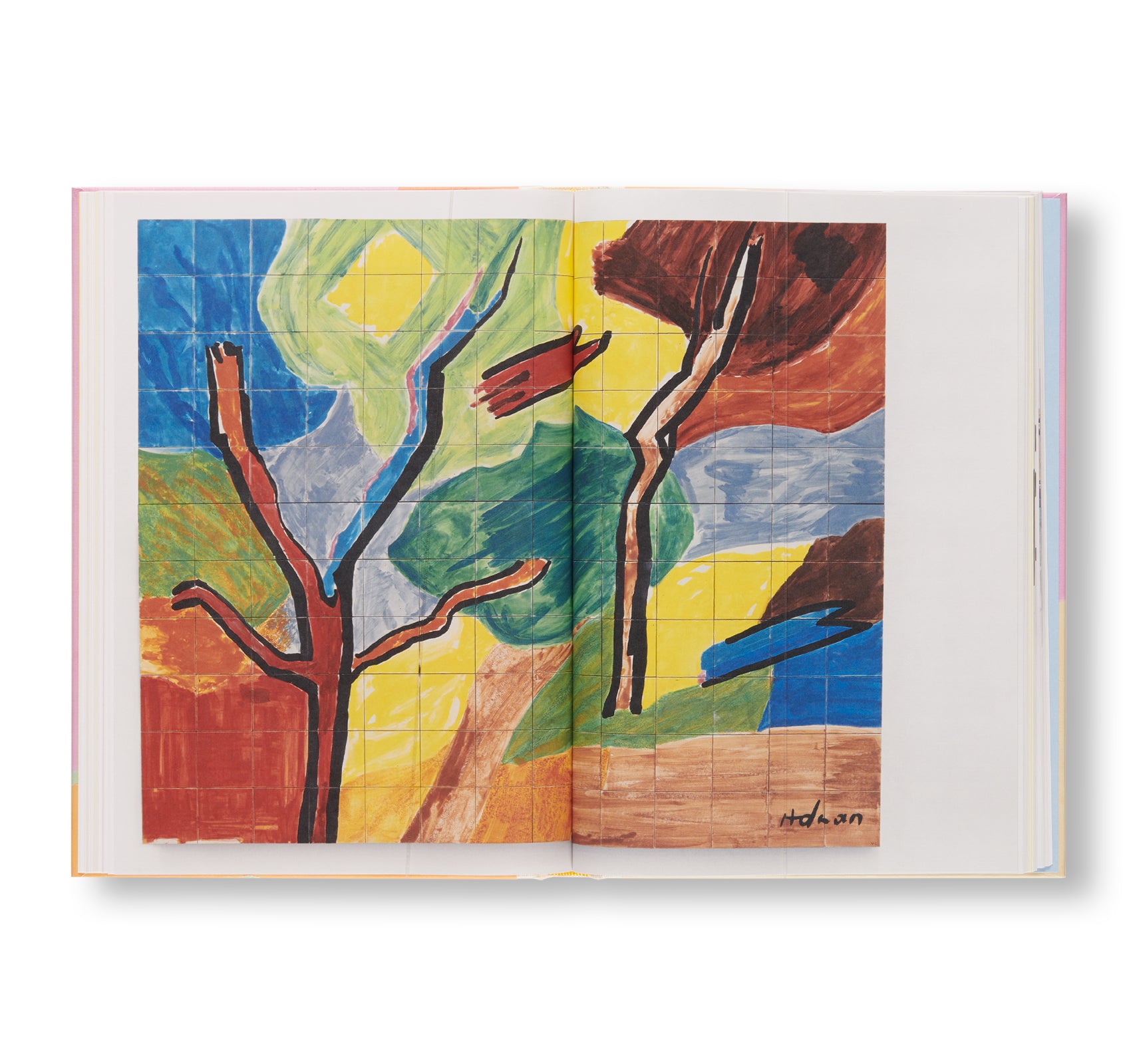 BEHIND THE HORIZON LINE by Etel Adnan