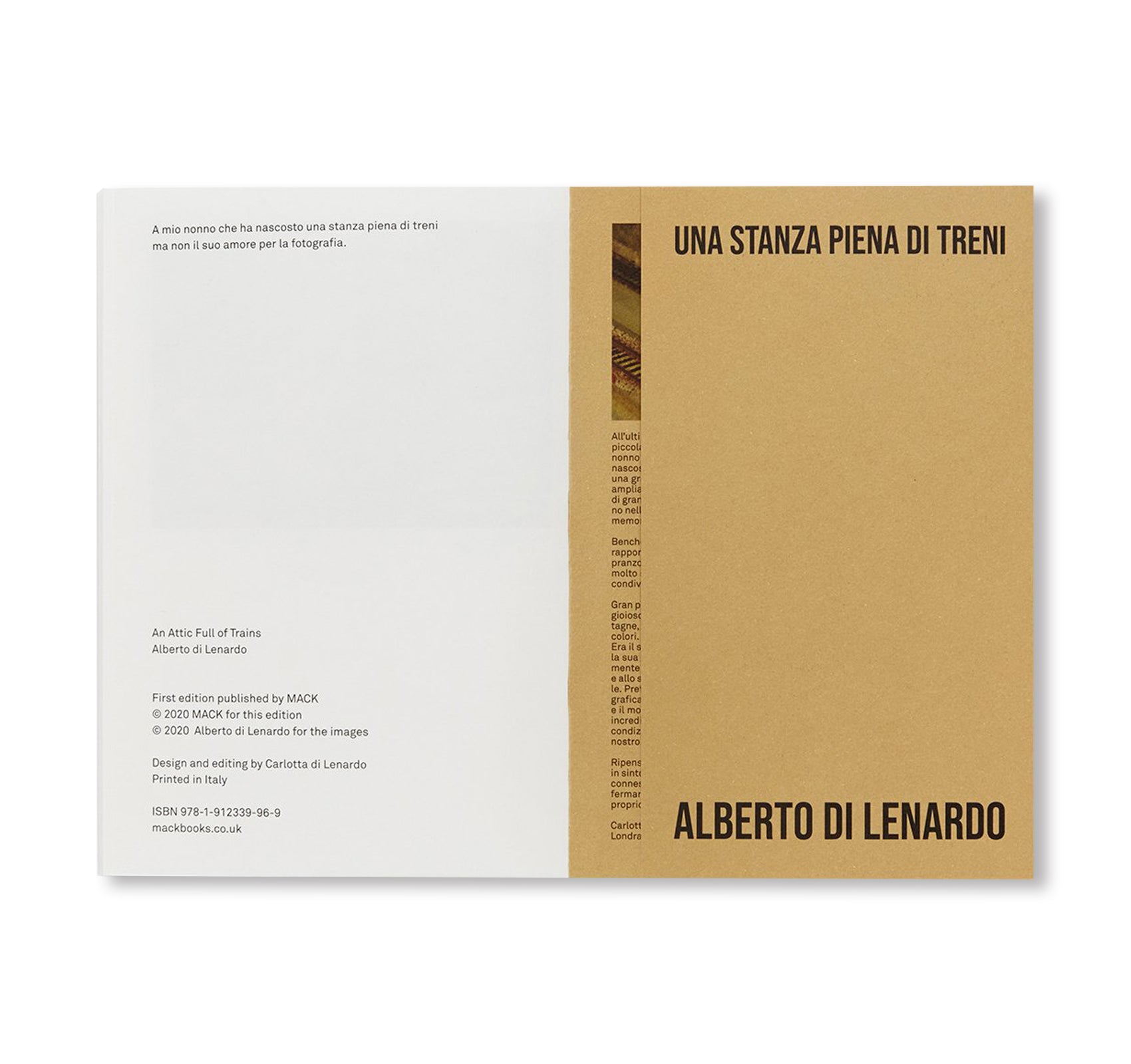 AN ATTIC FULL OF TRAINS by Alberto di Lenardo, Carlotta di Lenardo  [SECOND EDITION]