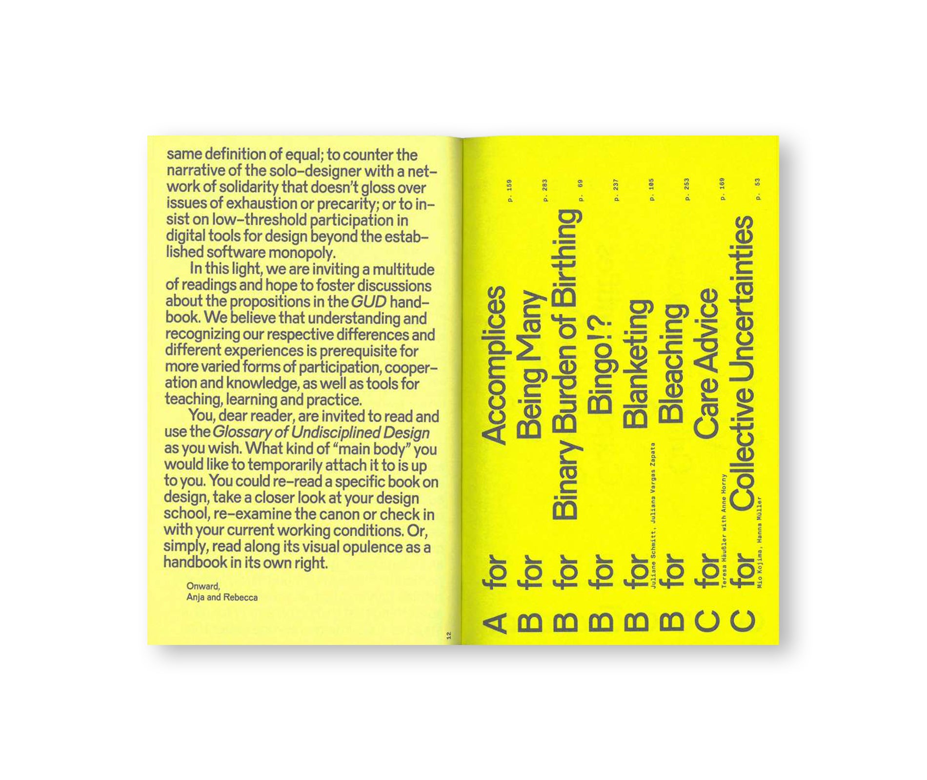 GLOSSARY OF UNDISCIPLINED DESIGN