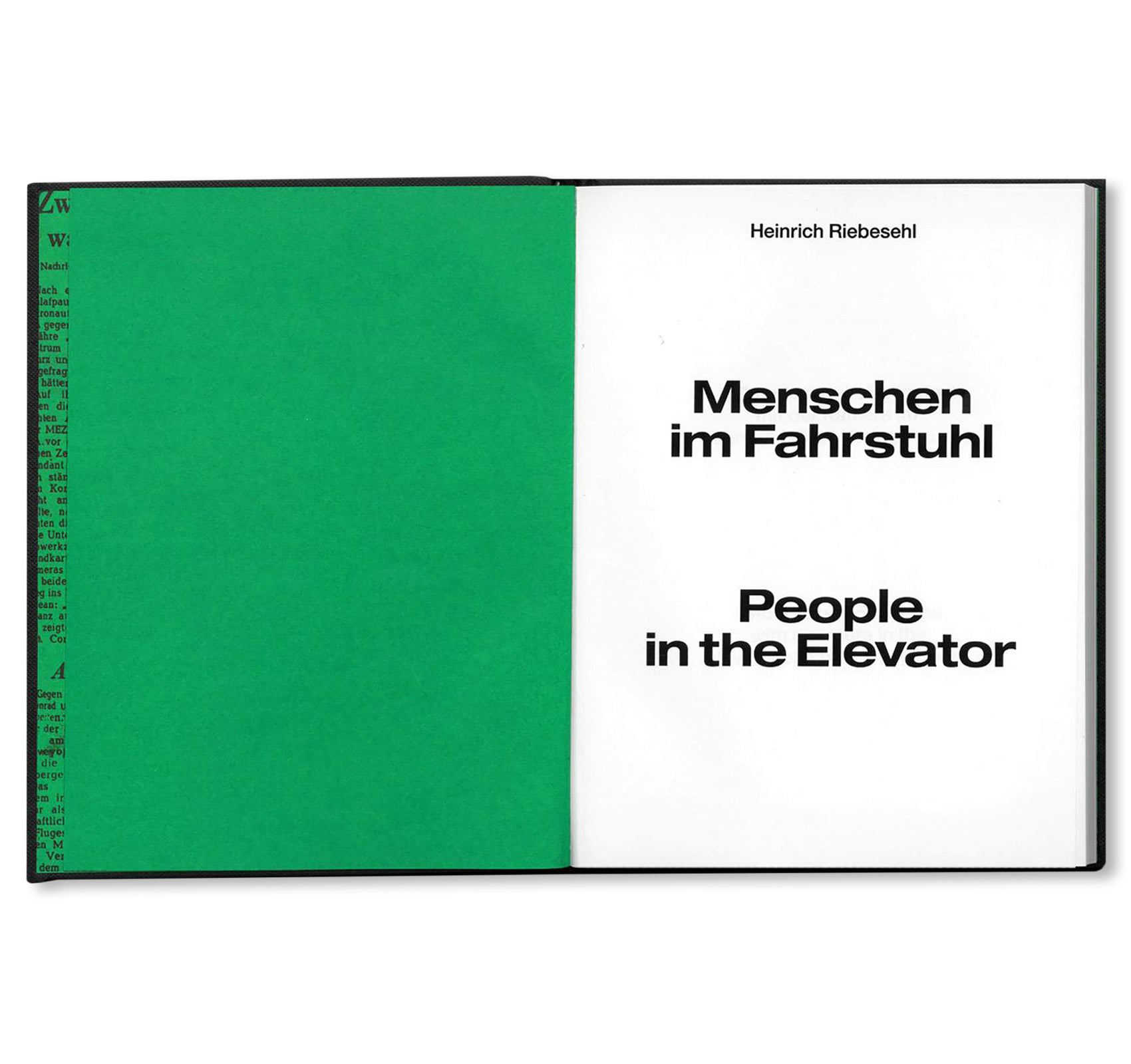 PEOPLE IN THE ELEVATOR by Heinrich Riebesehl