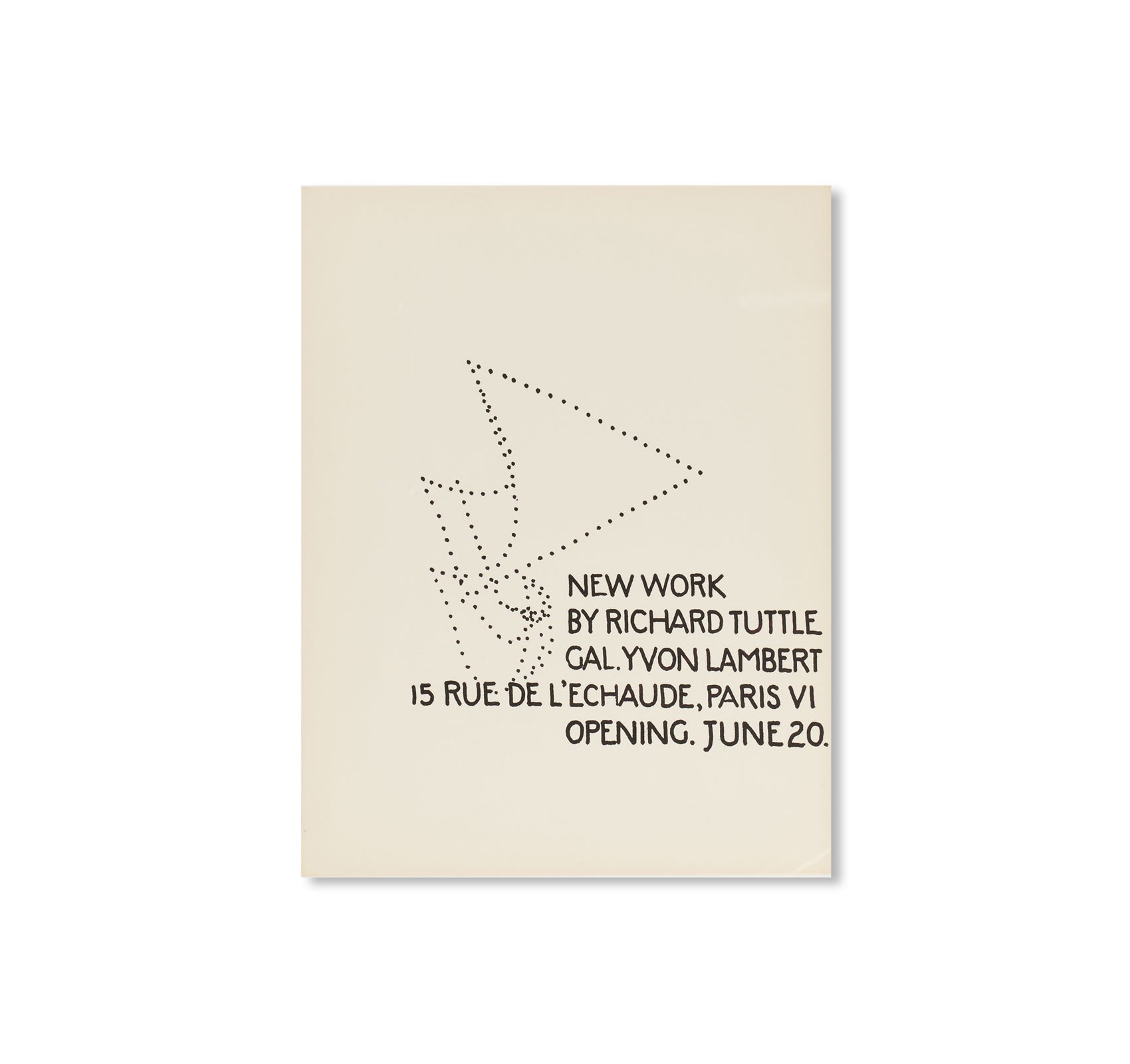 PRINT (1972) by Richard Tuttle