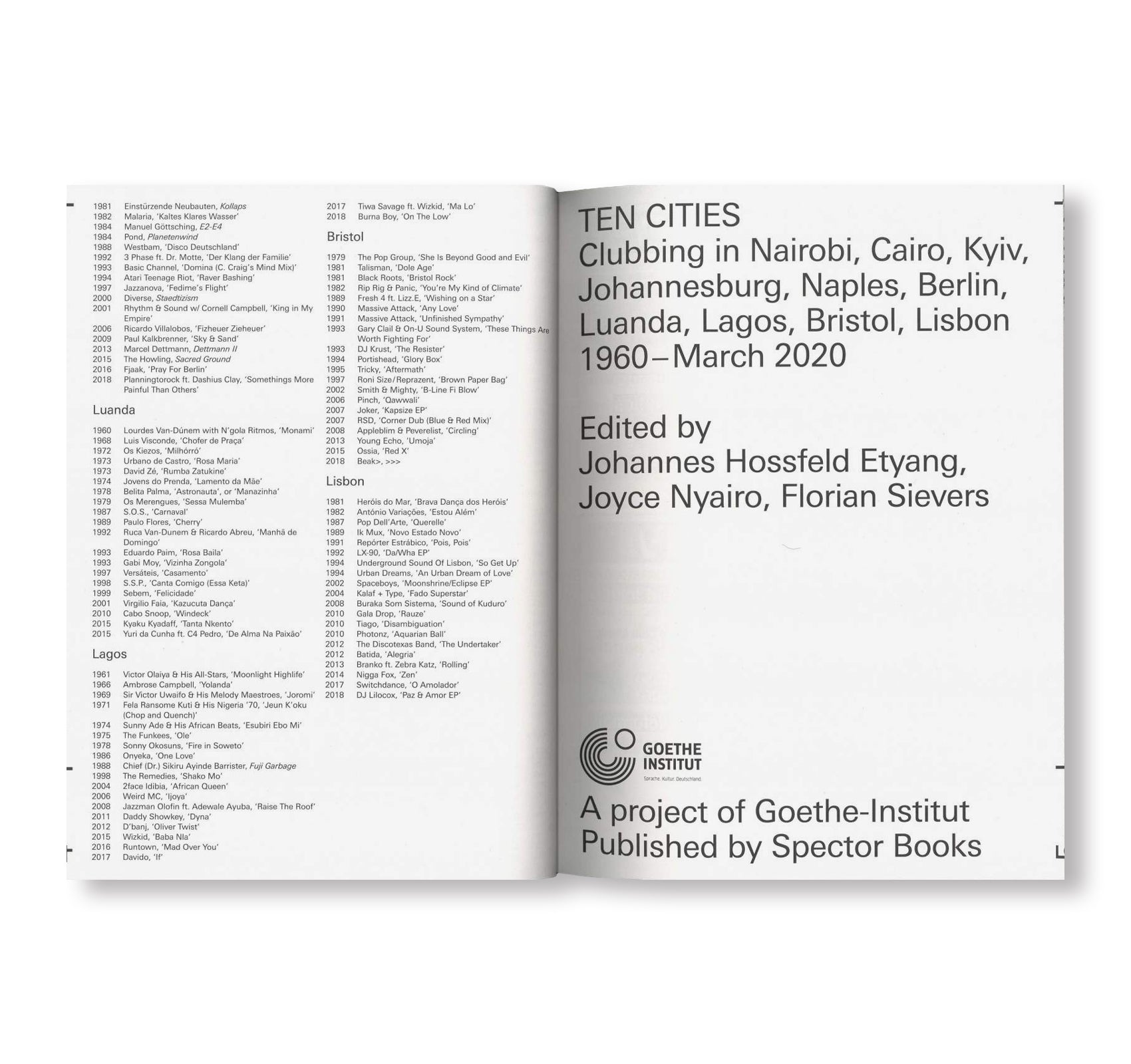 TEN CITIES: Clubbing in Nairobi, Cairo, Kyiv, Johannesburg, Berlin, Naples, Luanda, Lagos, Bristol, Lisbon (1960–March 2020)