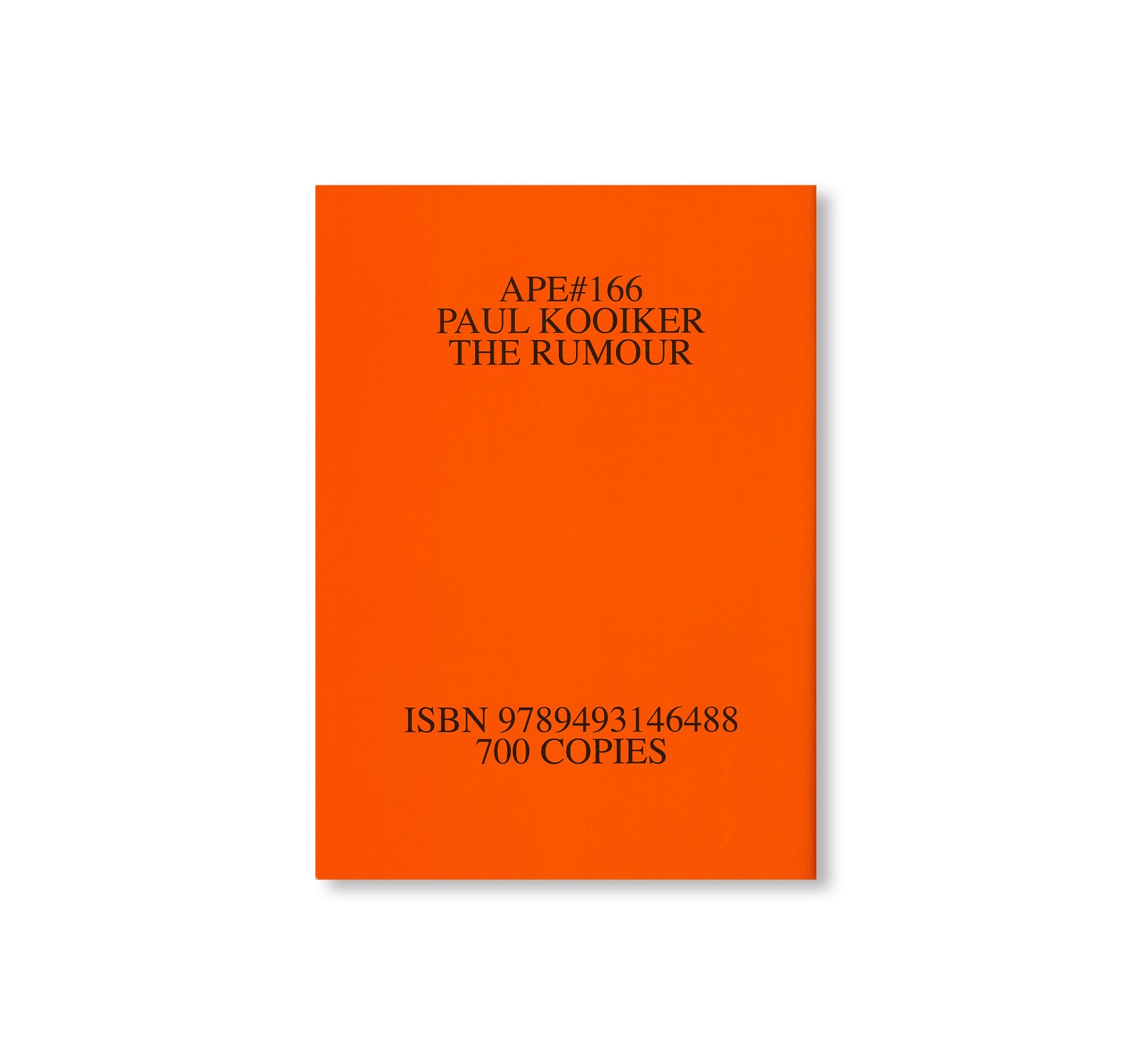 THE RUMOUR by Paul Kooiker [SIGNED]