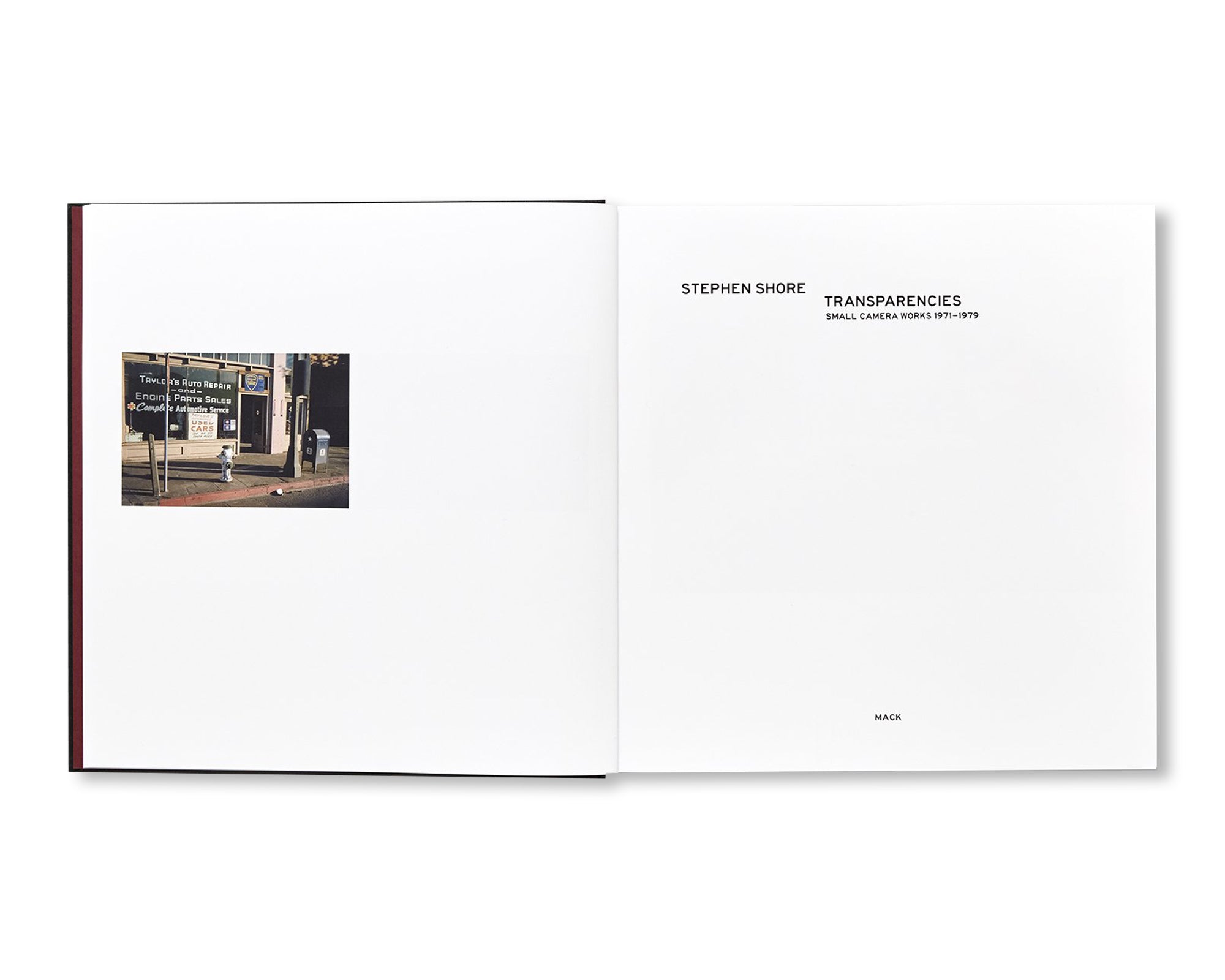 TRANSPARENCIES: SMALL CAMERA WORKS 1971-1979 by Stephen Shore