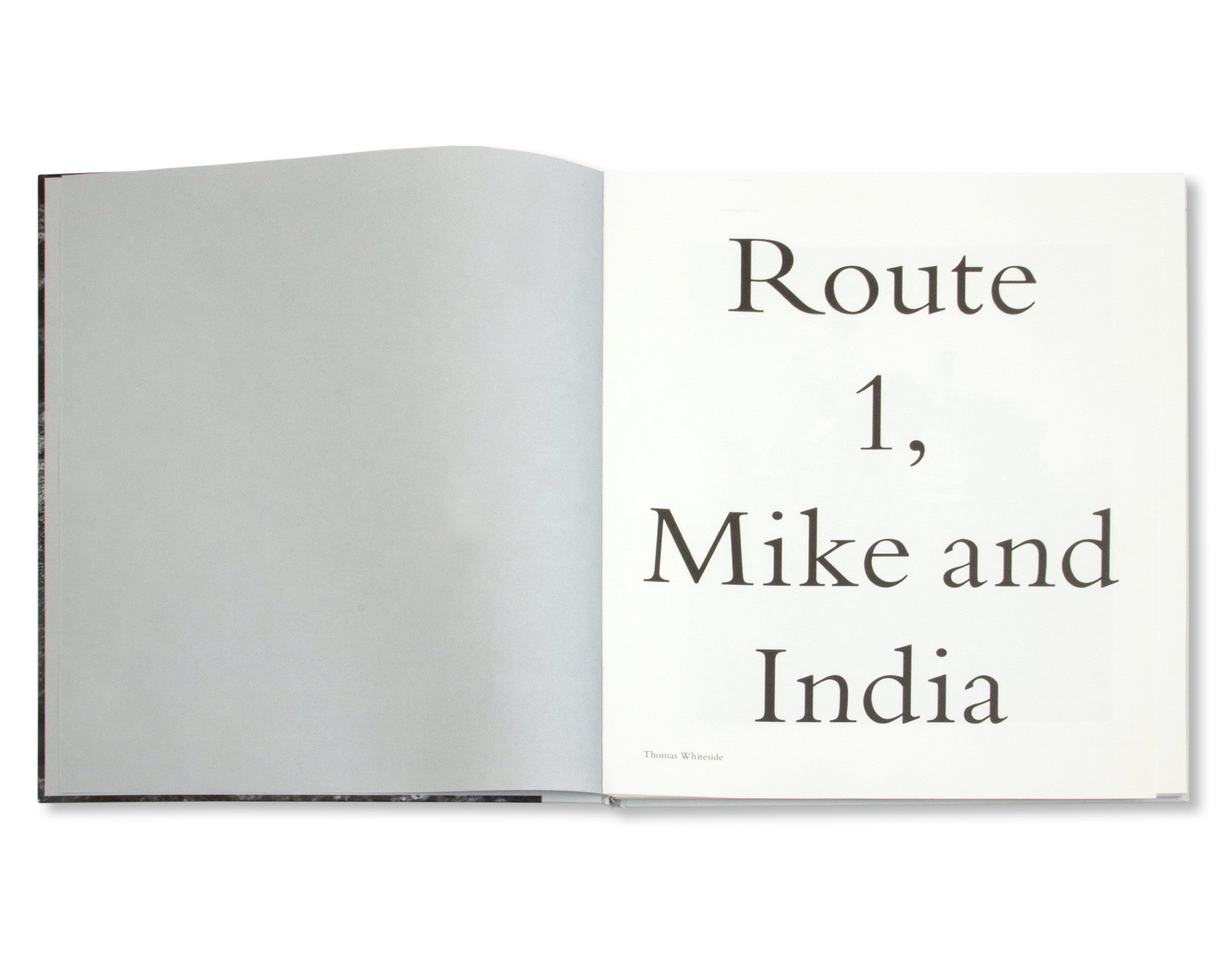 ROUTE 1, MIKE AND INDIA by Thomas Whiteside