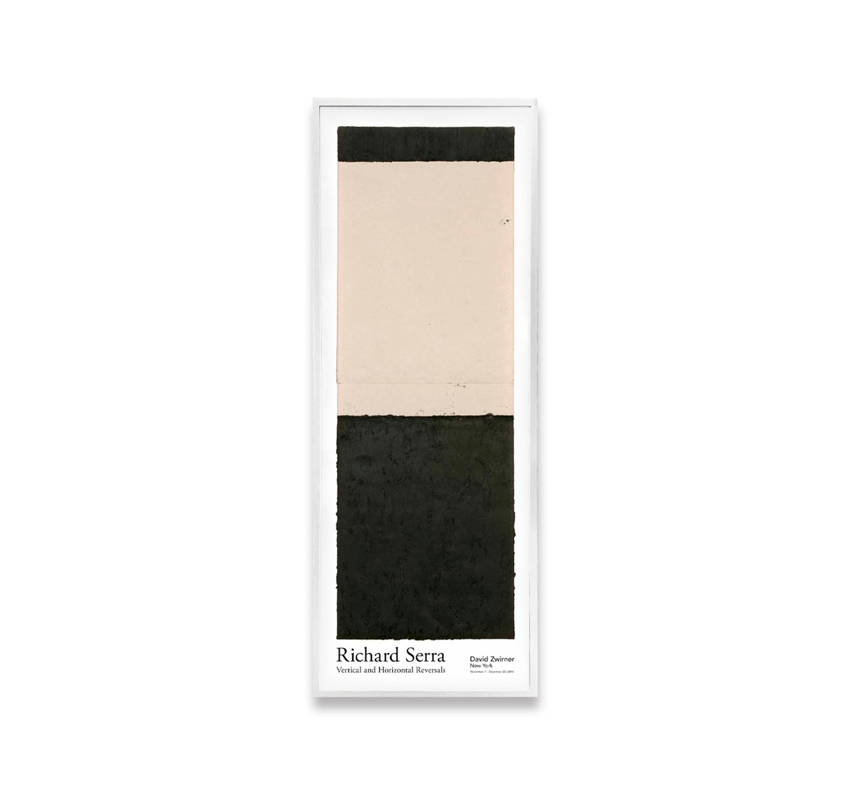 VERTICAL AND HORIZONTAL REVERSALS POSTER by Richard Serra