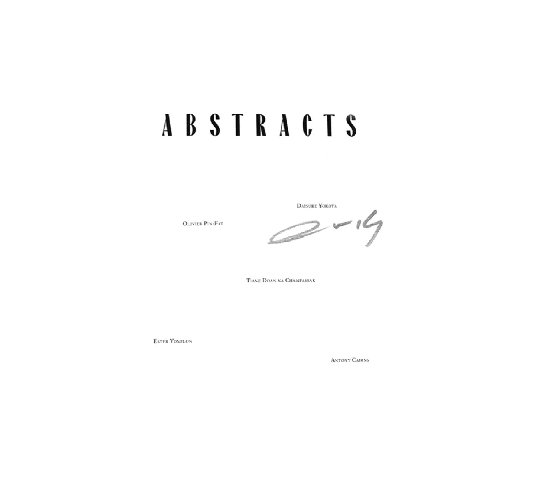 ABSTRACTS by AM projects [SIGNED BY DAISUKE YOKOTA]