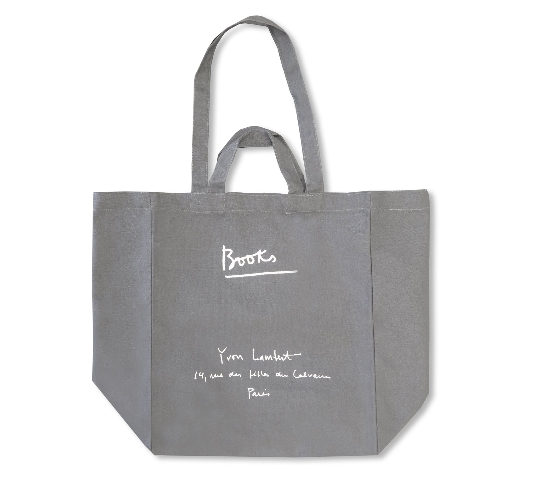 YVON LAMBERT TOTE BAG (LARGE / DARK GREY)