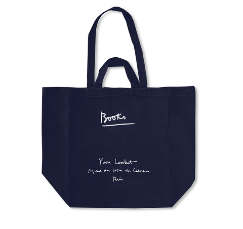 YVON LAMBERT TOTE BAG (LARGE / NAVY BLUE)