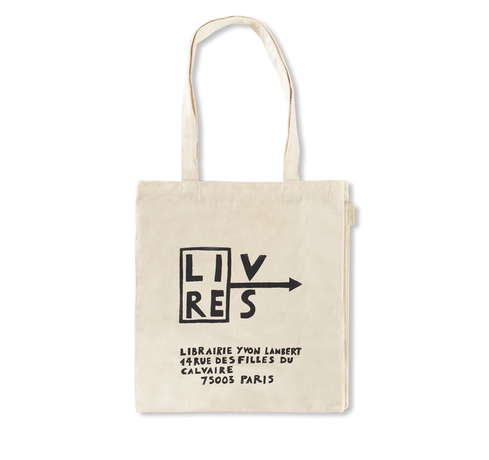 YVON LAMBERT & NATHALIE DU PASQUIER TOTE BAG (WHITE)