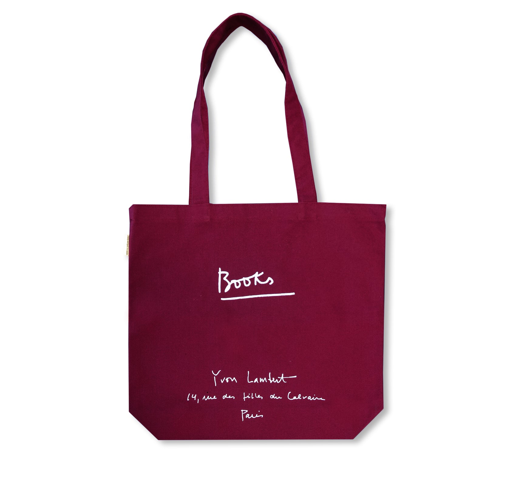 YVON LAMBERT TOTE BAG (REGULAR / BURGUNDY)