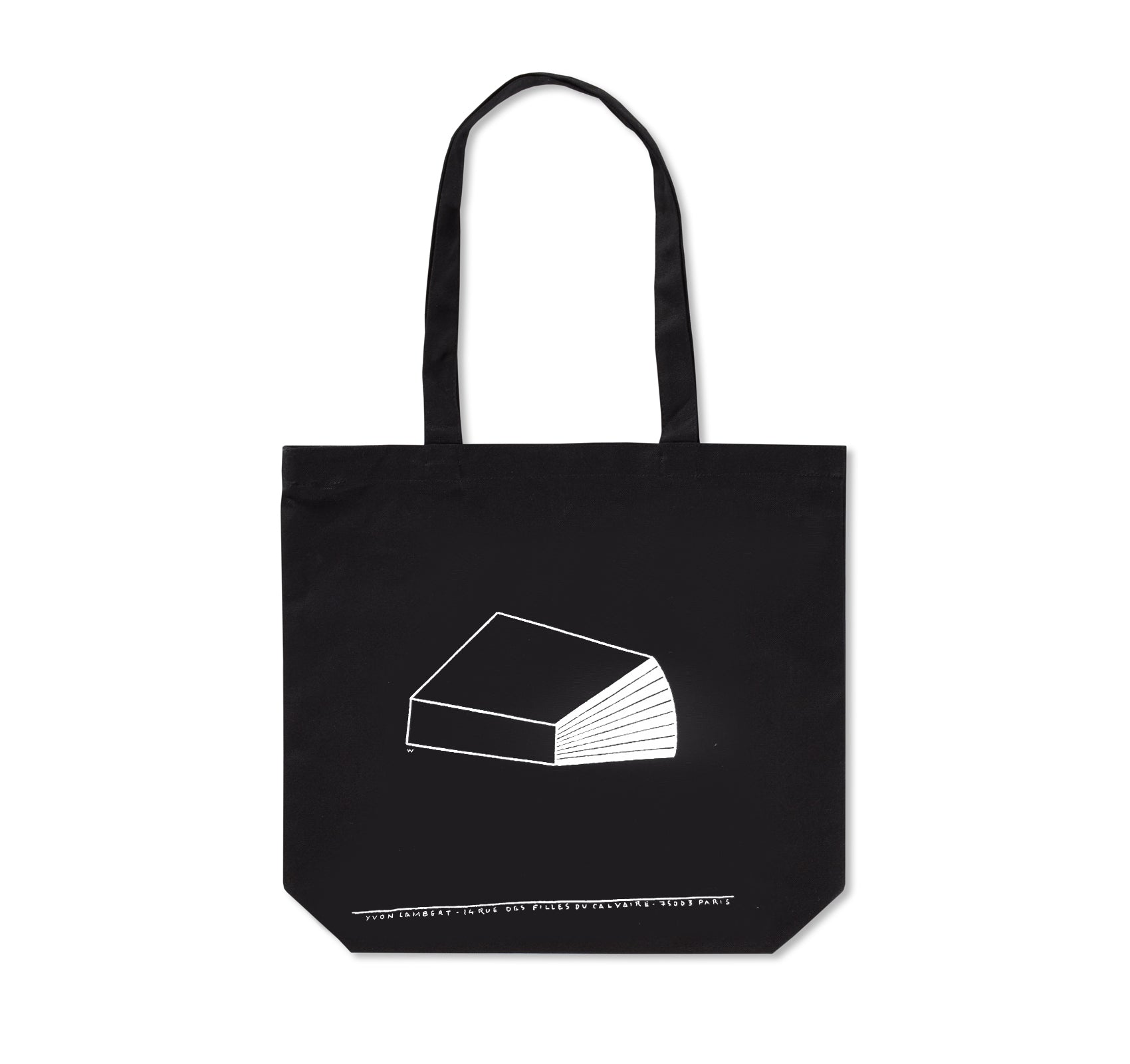 YVON LAMBERT & PHILIPPE WEISBECKER TOTE BAG (BLACK)